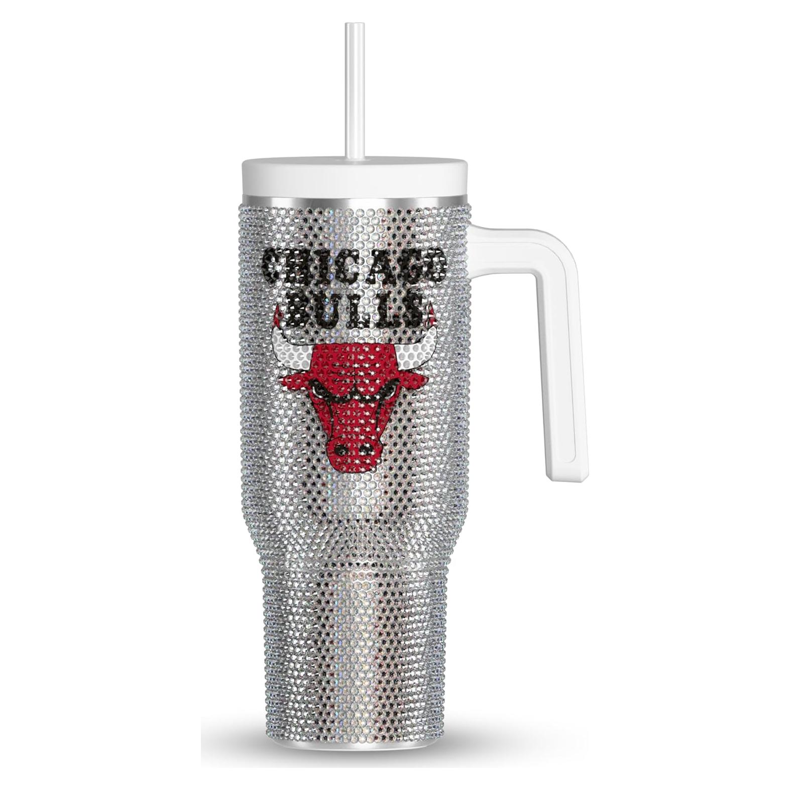 Taza Aislada Hydrapeak 1L Chicago Bulls con Rhinestones