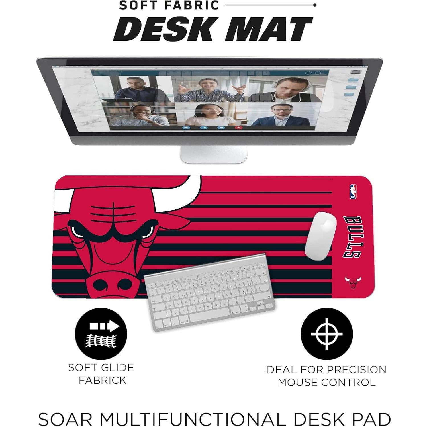 Alfombrilla SOAR NBA Chicago Bulls 80x30 cm Antideslizante