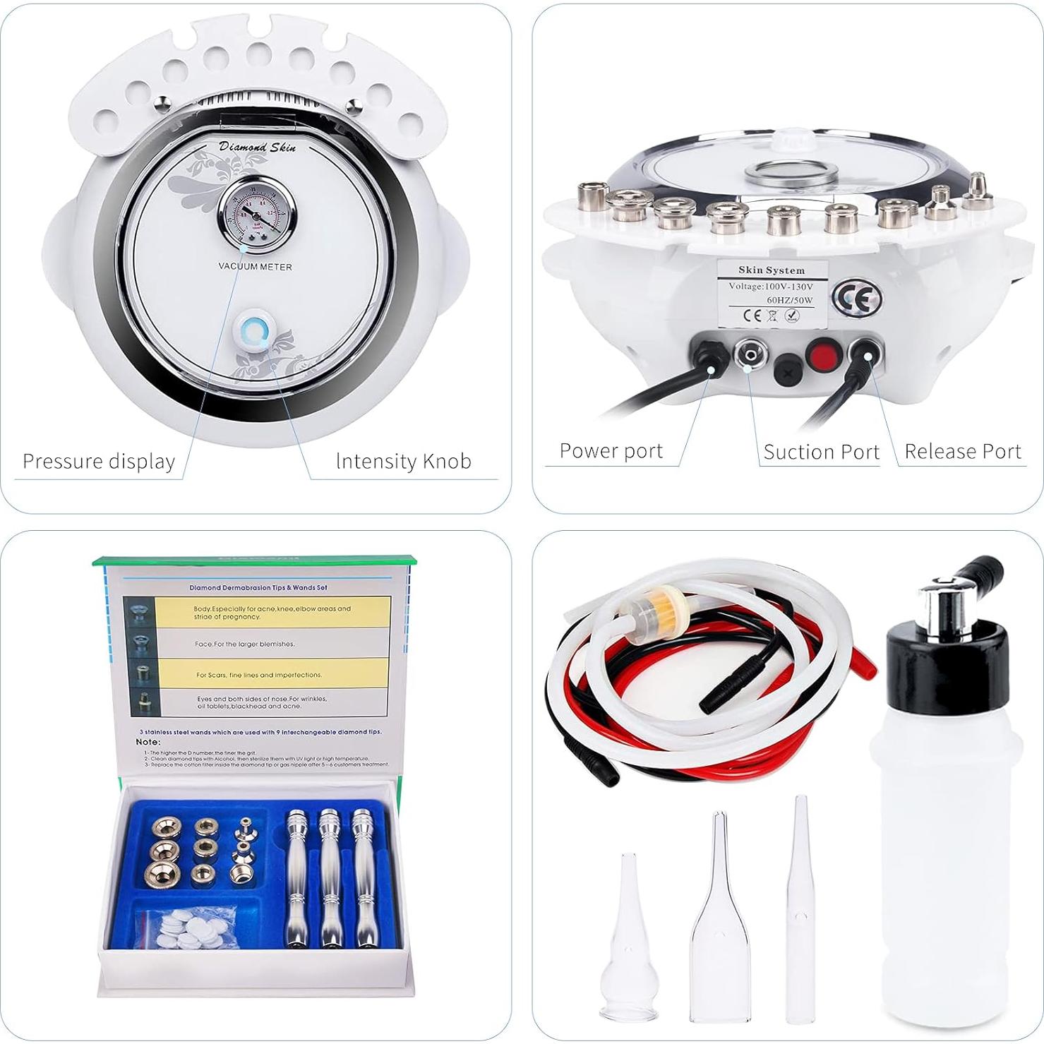 Máquina de Microdermoabrasión Yofuly 3 en 1 65-68 cmHg