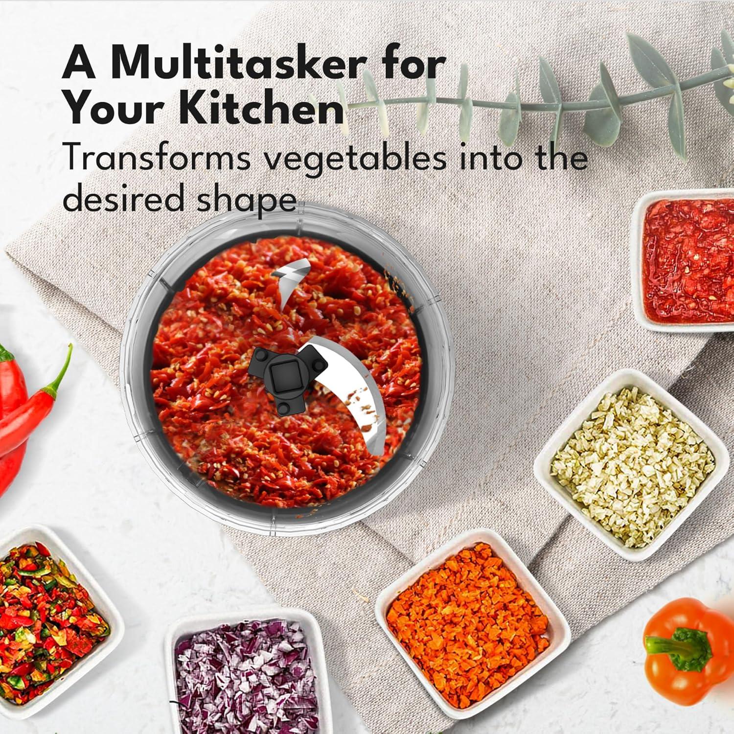 Picador de Alimentos Manual LEBENLANG 737 g Libre de BPA