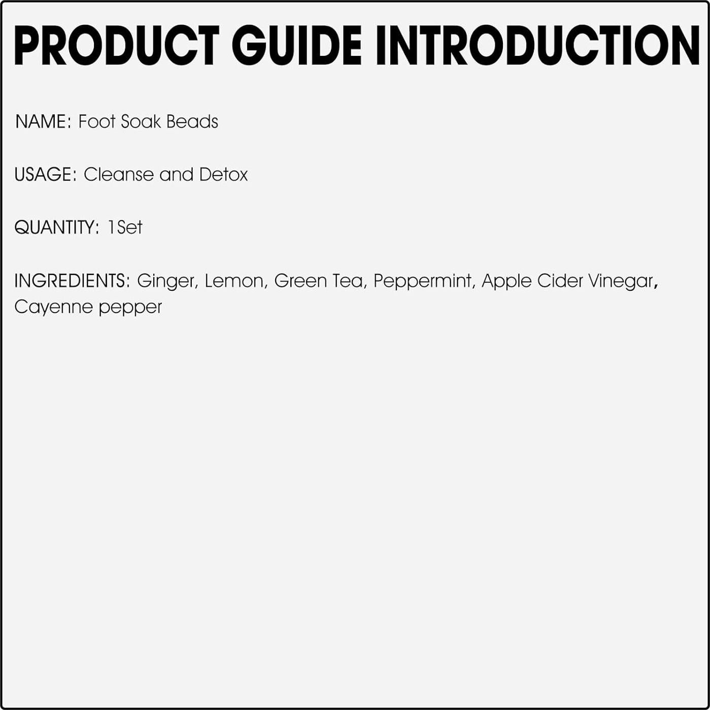 Perlas de Remojo para Pies Detox Herbal BEFIVECOK 10 PCS