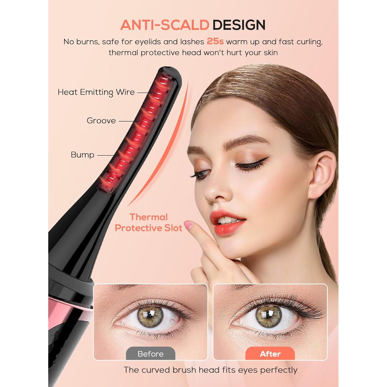 Rizador de Pestañas Eléctrico SMILING SHARK EB-01 4 Temperaturas