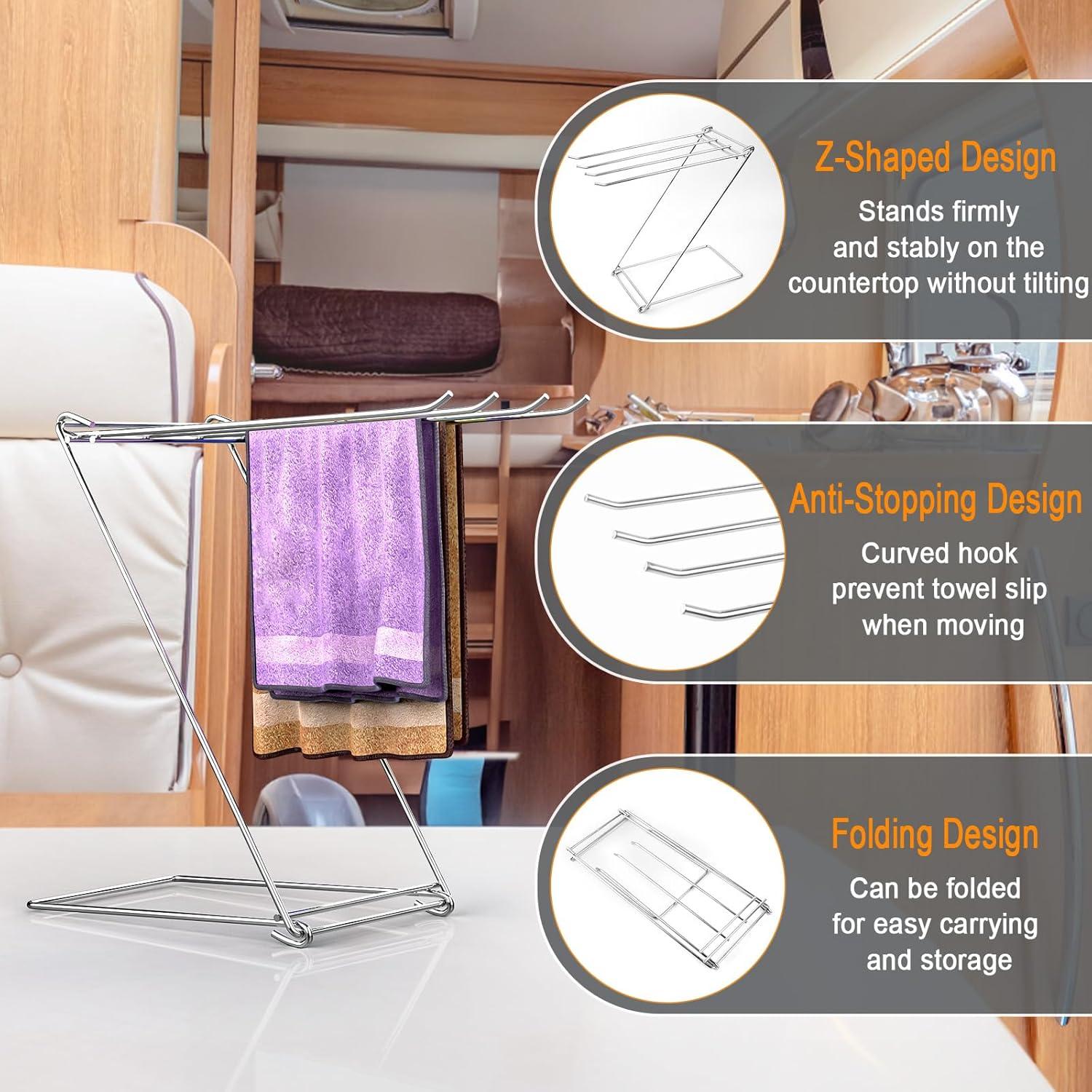 Soporte para Toallas de Cocina Seropy TH de Acero Inoxidable