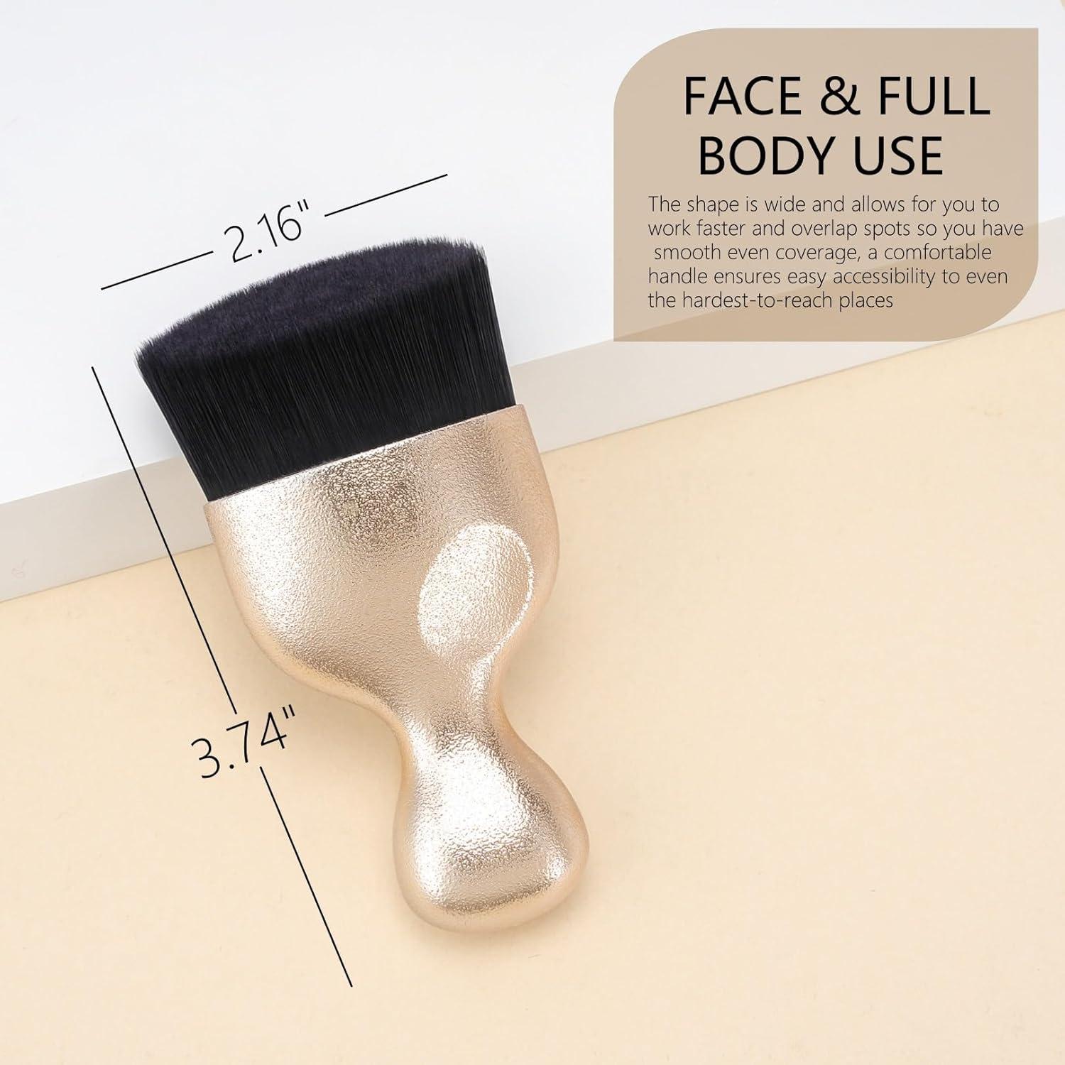 Brocha de Maquillaje Corporal GOERTI para Autobronceador - Aplicador Suave