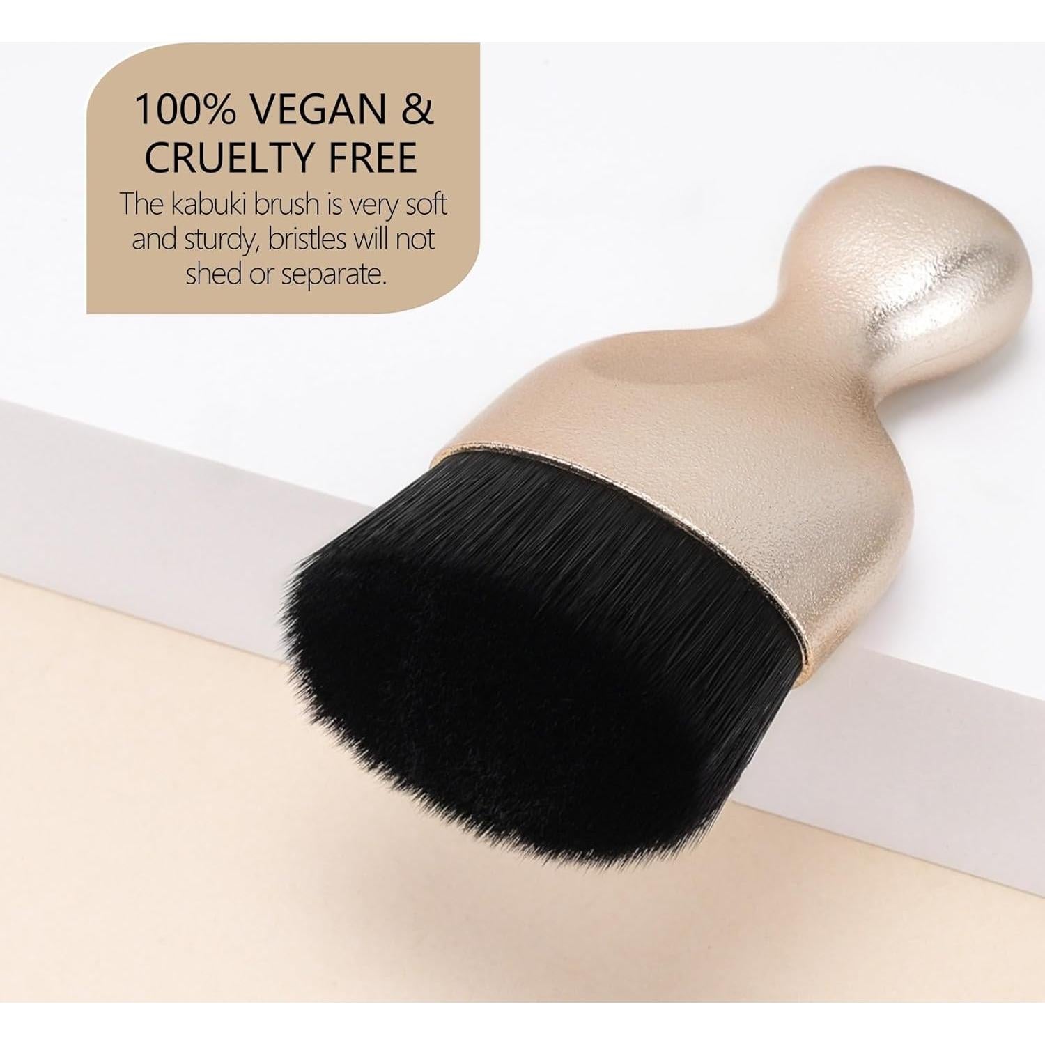 Brocha de Maquillaje Corporal GOERTI para Autobronceador - Aplicador Suave