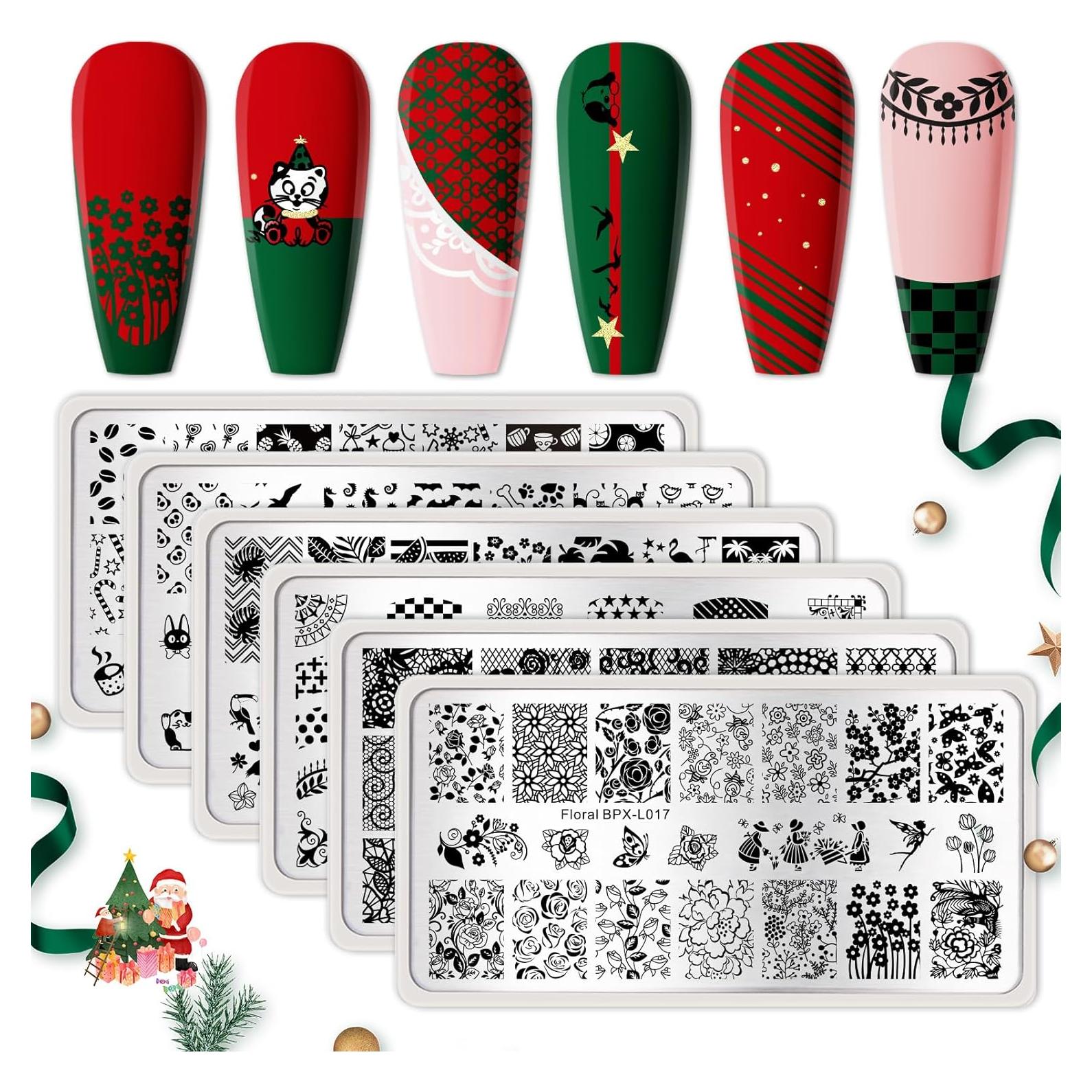 Juego de Placas de Estampado de Uñas Born Pretty - 6 Temas