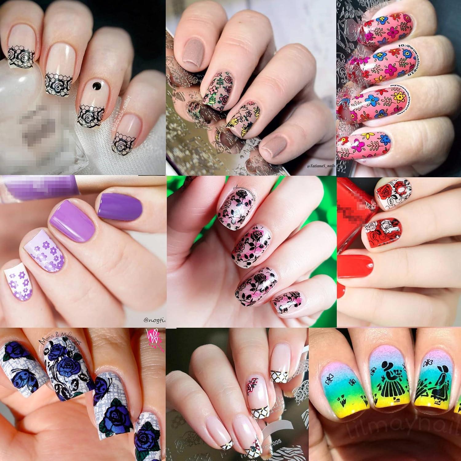 Juego de Placas de Estampado de Uñas Born Pretty - 6 Temas