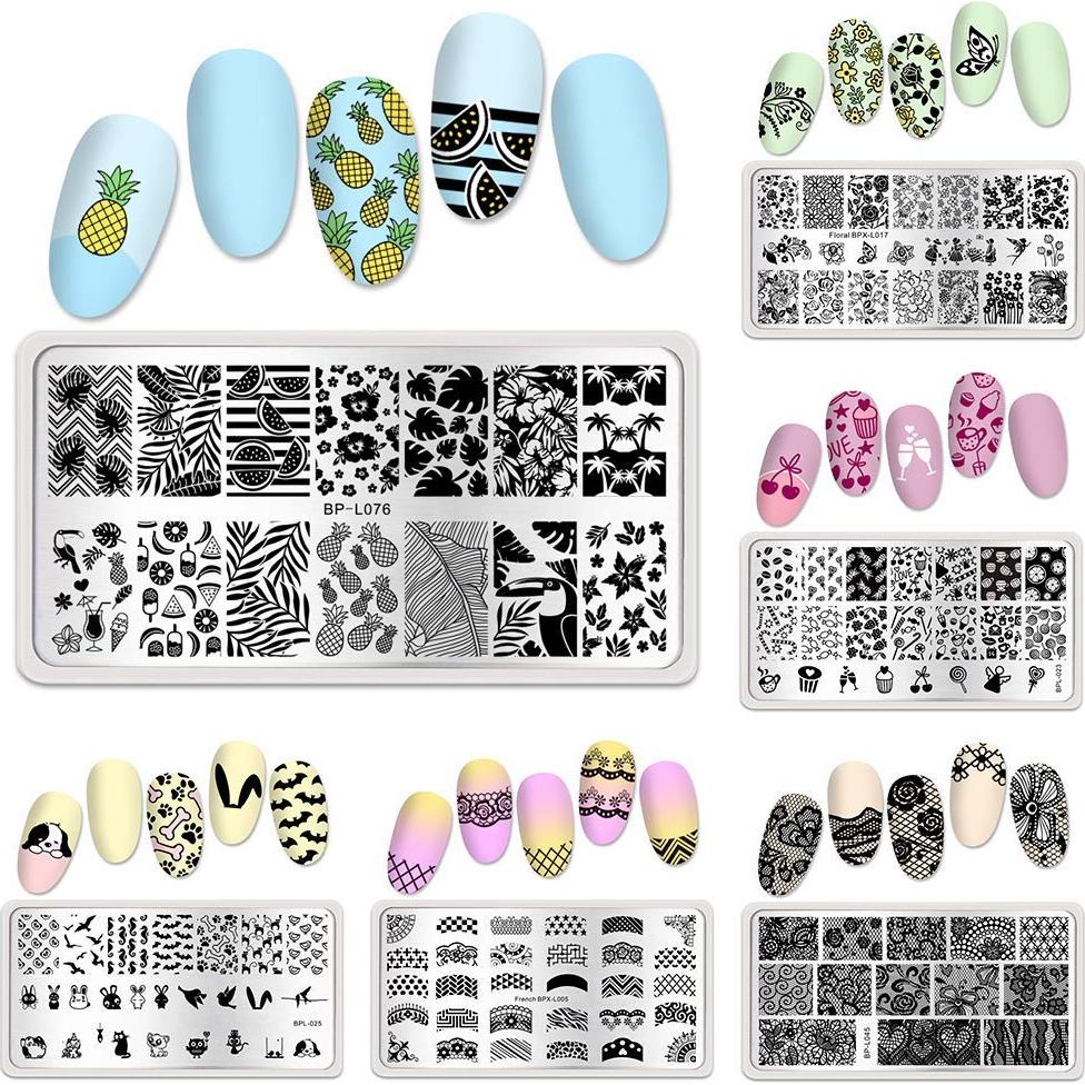 Juego de Placas de Estampado de Uñas Born Pretty - 6 Temas