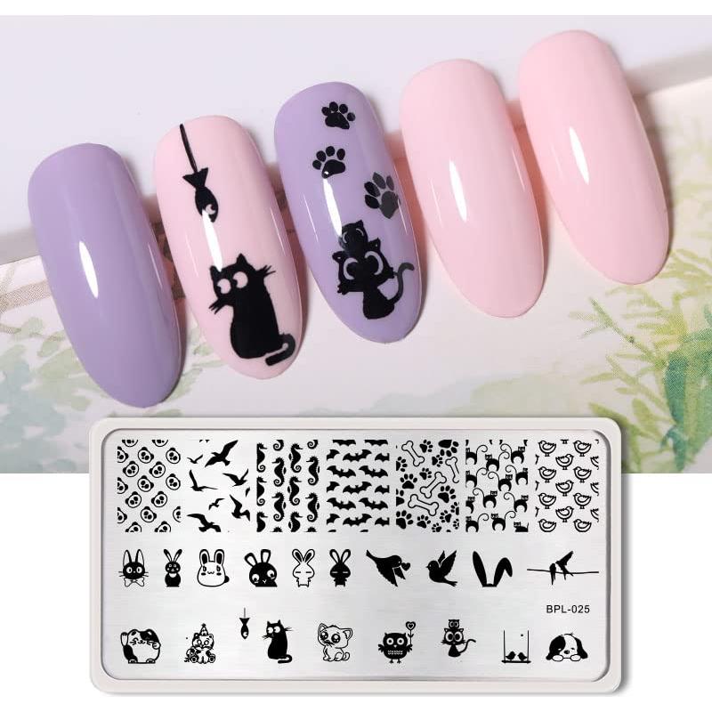 Juego de Placas de Estampado de Uñas Born Pretty - 6 Temas