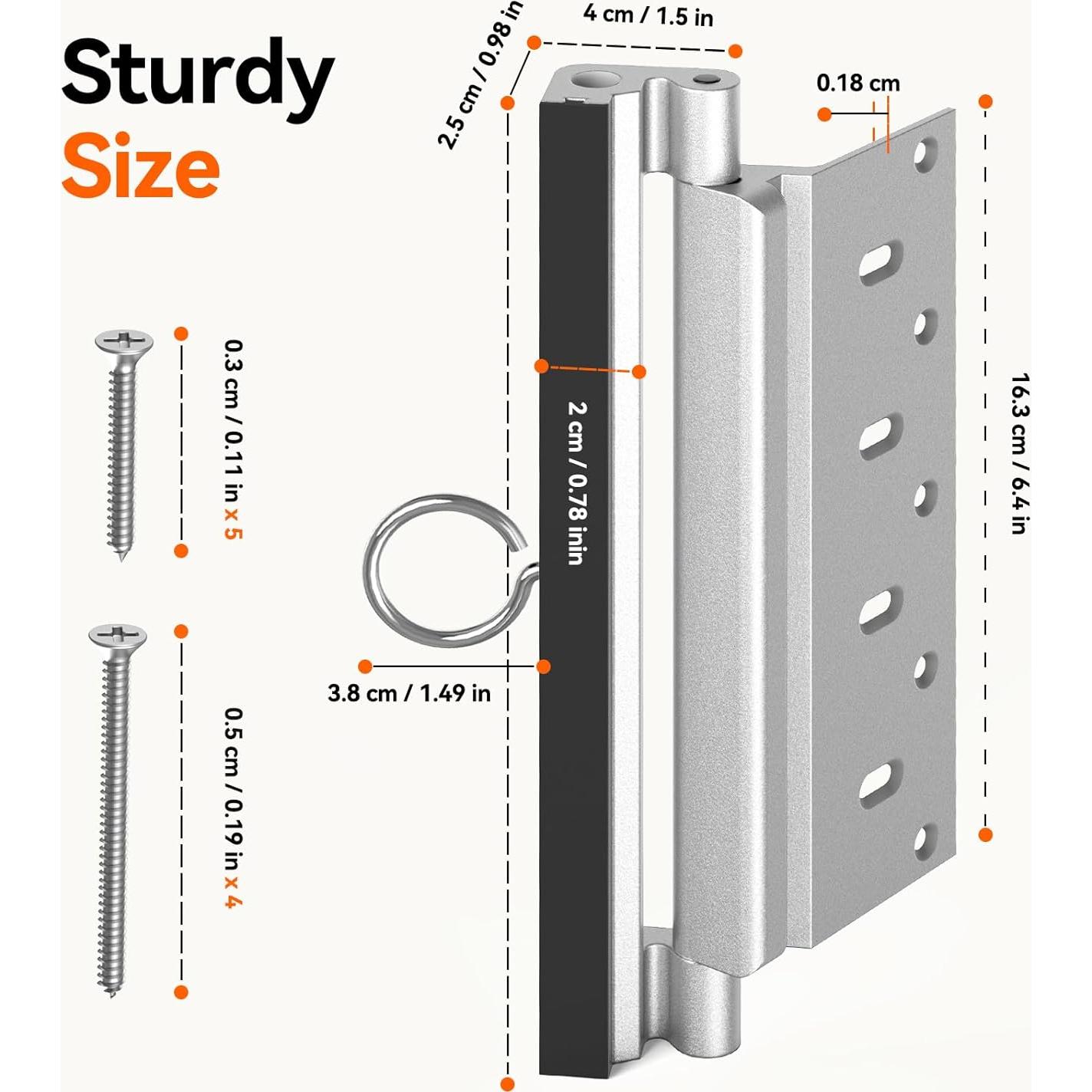 Bloqueo de Seguridad para Puerta Tonitrui DL8 Plata 20.32cm