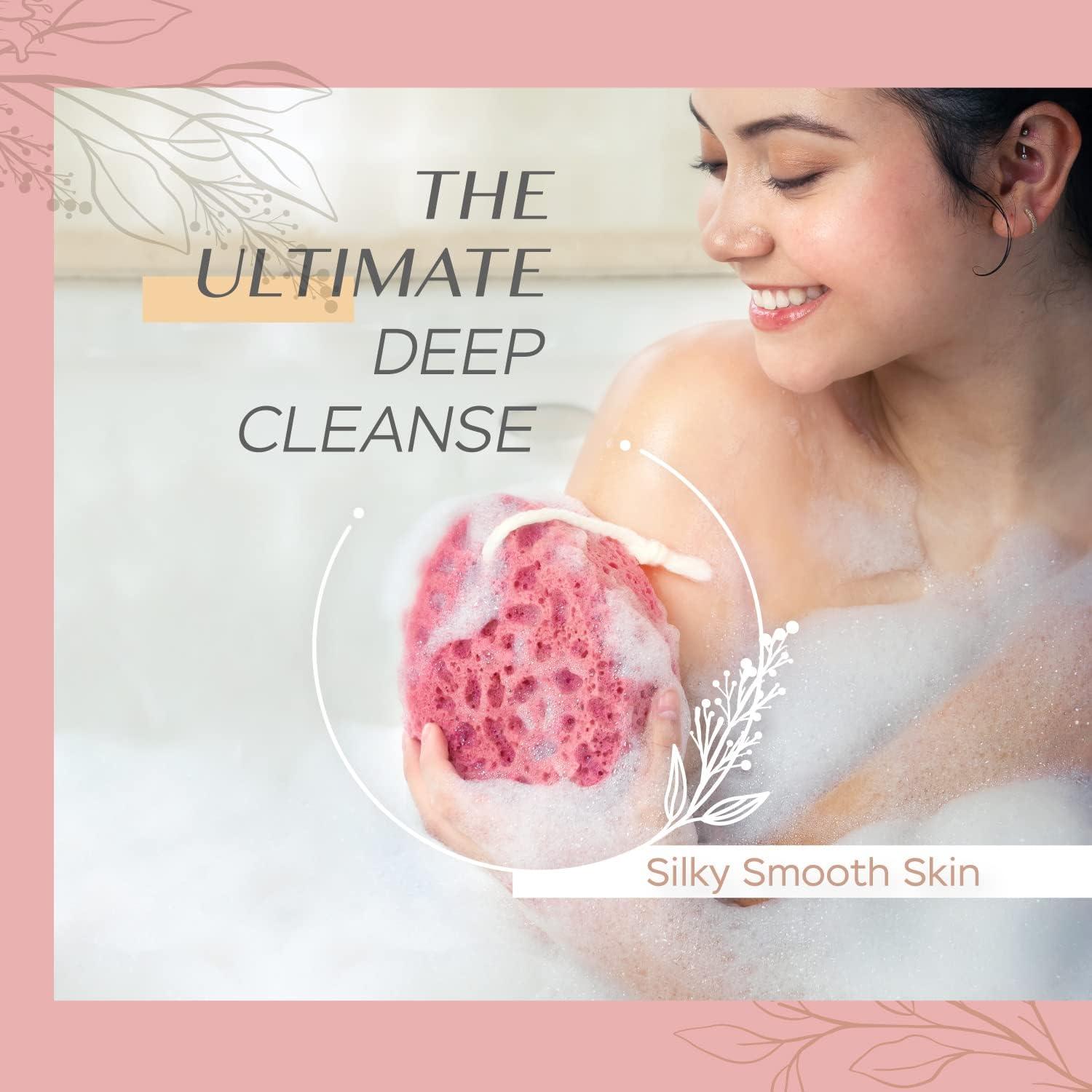 Esponja de Loofah Spongentle para Cuerpo - 2 Piezas Exfoliantes