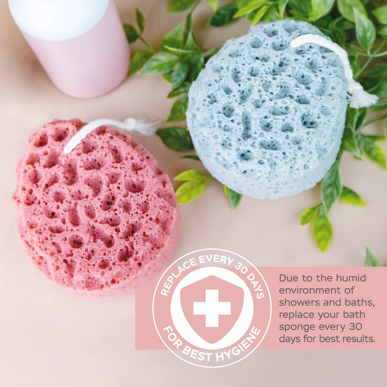 Esponja de Loofah Spongentle para Cuerpo - 2 Piezas Exfoliantes