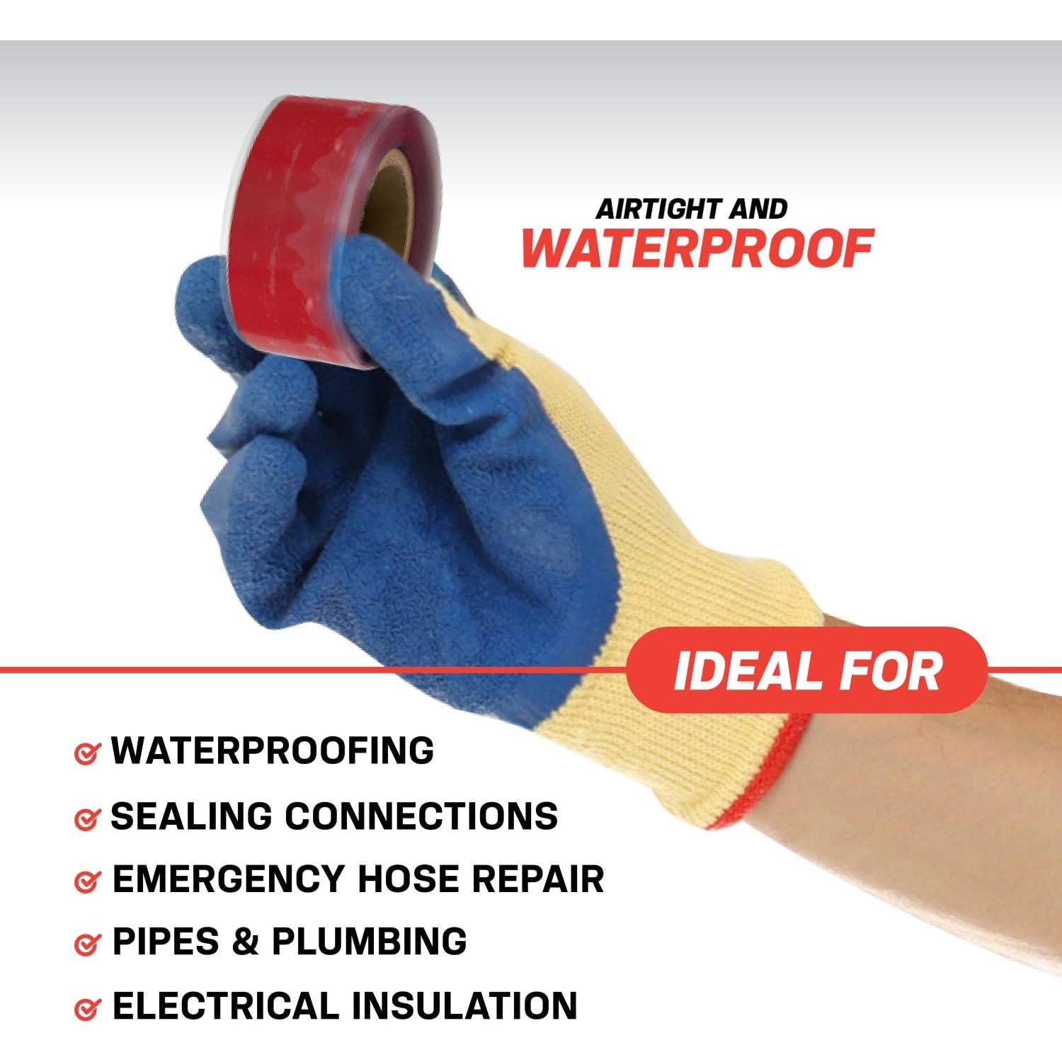 Cinta de Silicona Auto-Fusionante Rescue Tape 3.66m Negra