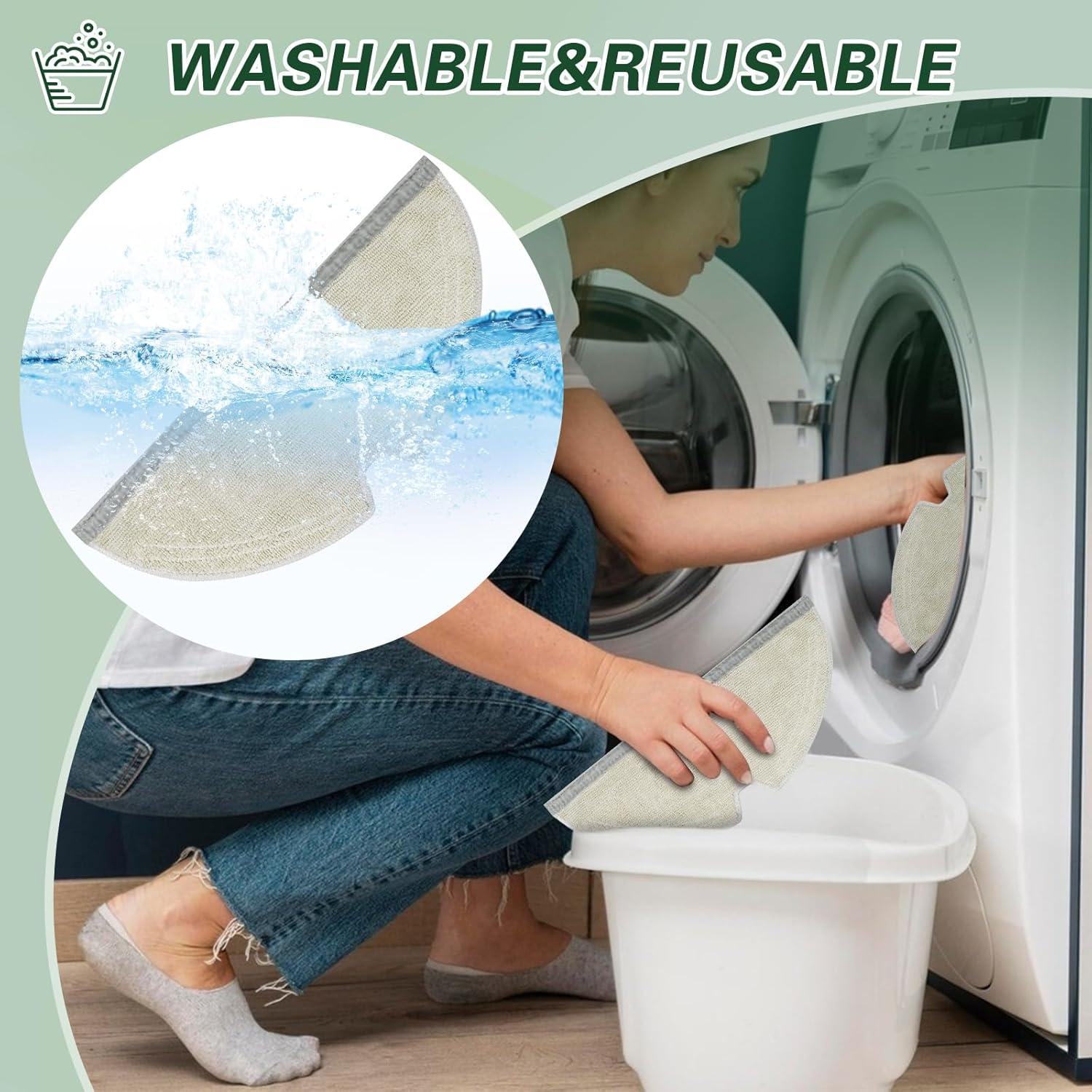 Paños de Microfibra Reutilizables VIEWALL para Roborock E/Q/S Series