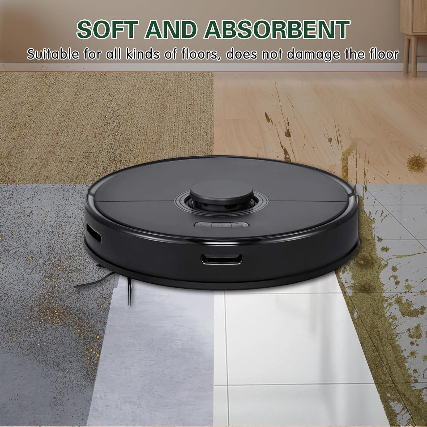 Paños de Microfibra Reutilizables VIEWALL para Roborock E/Q/S Series