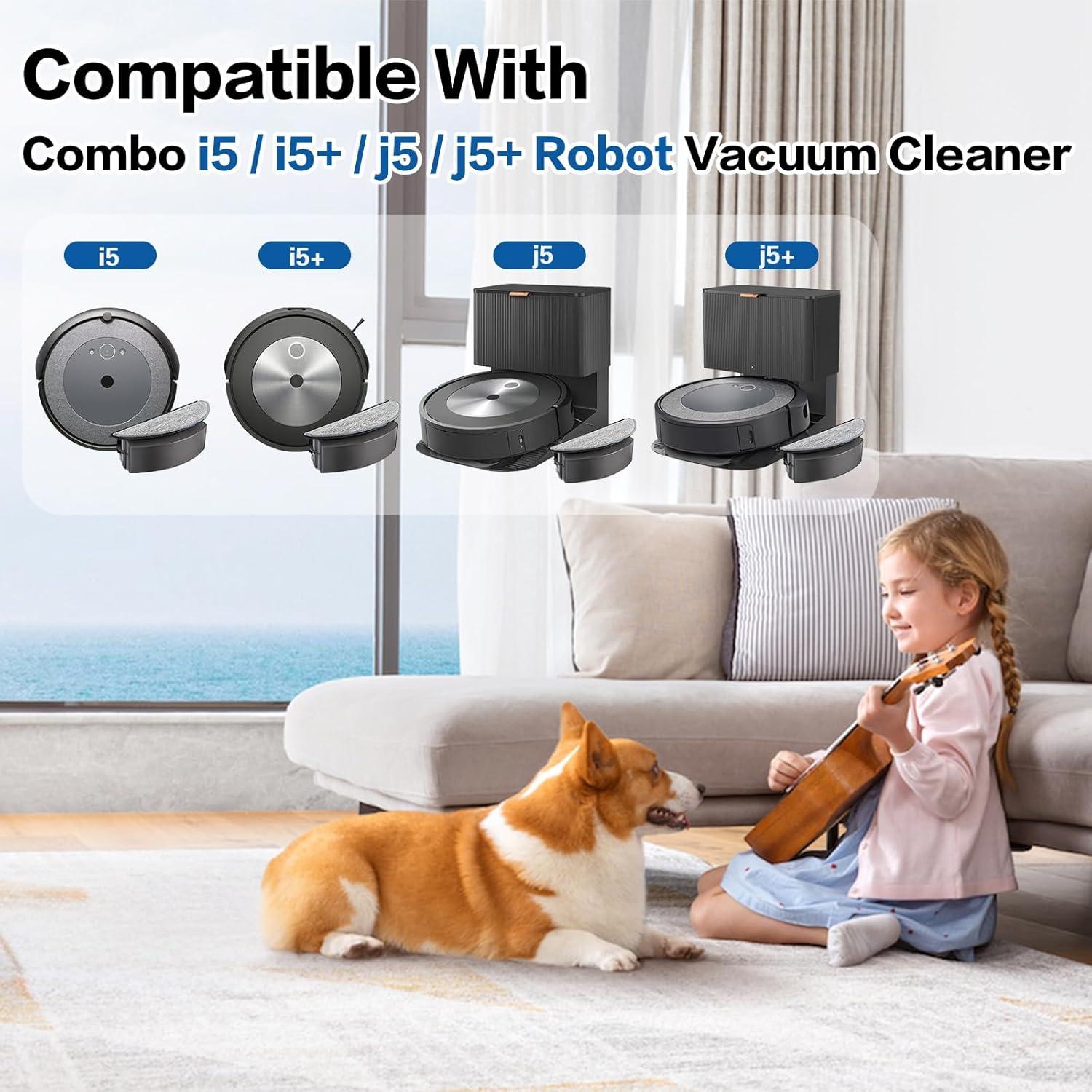 6 Paquetes de Paños de Mopa Reutilizables VIEWALL para iRobot Roomba i5/j5