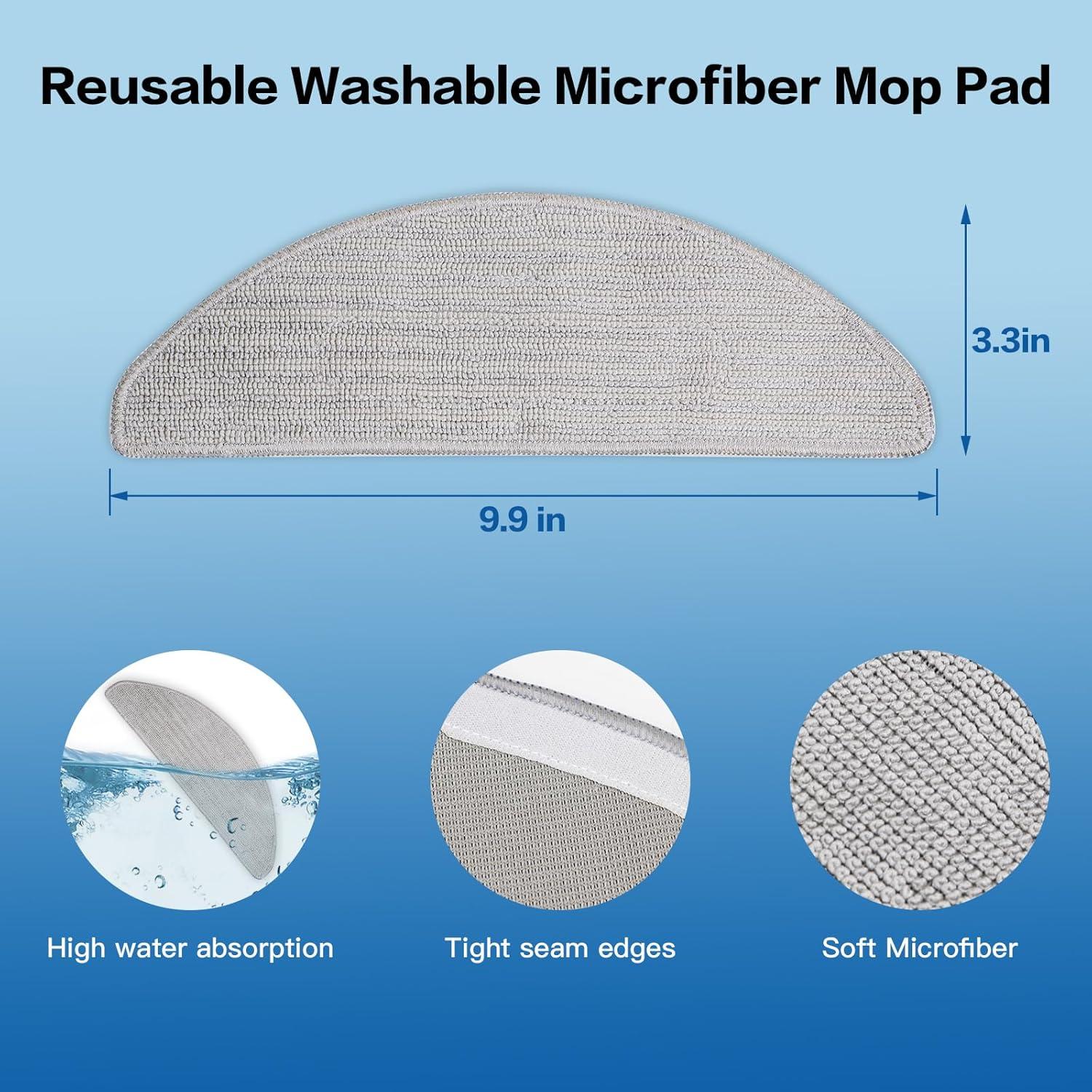 6 Paquetes de Paños de Mopa Reutilizables VIEWALL para iRobot Roomba i5/j5