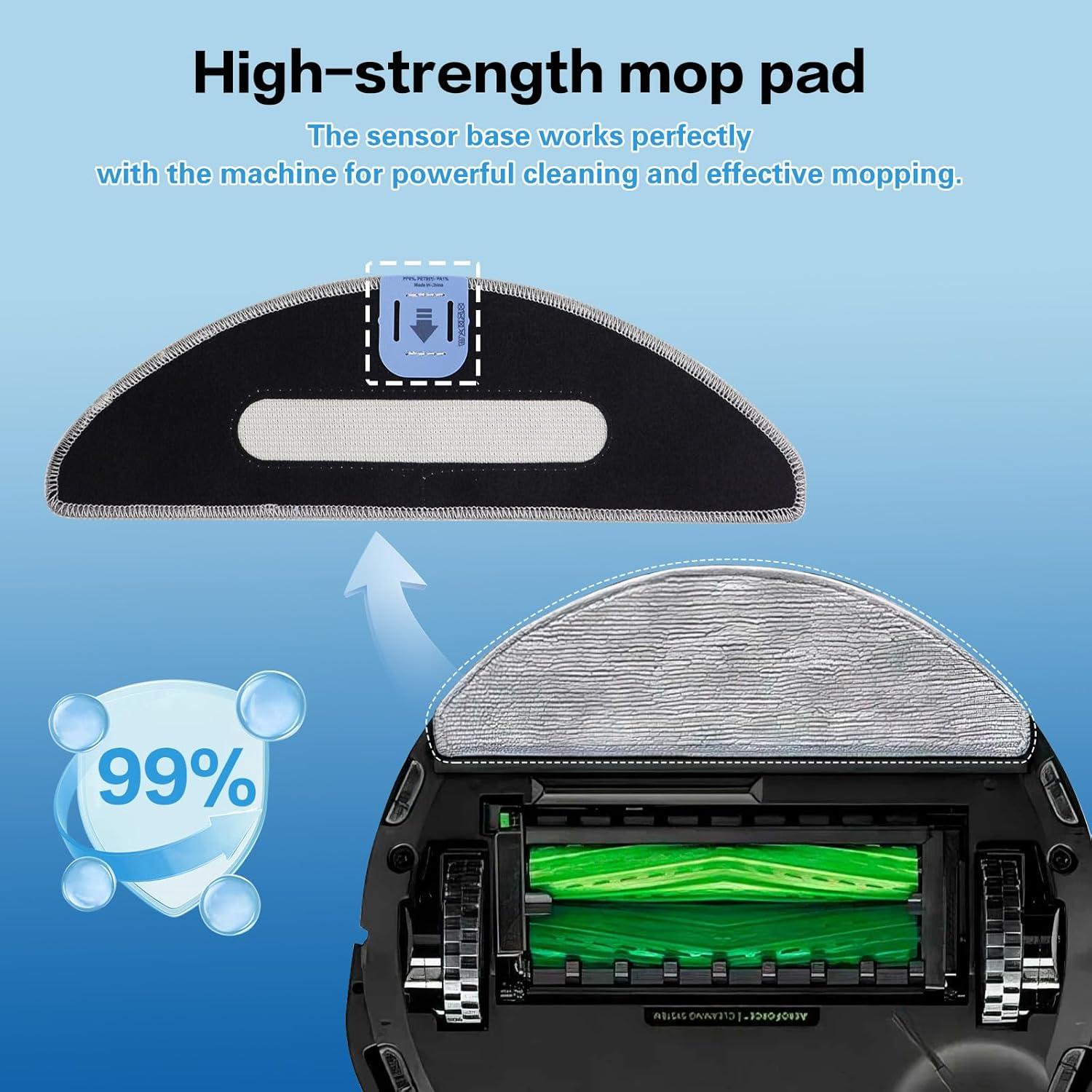 6 Paquetes de Paños de Mopa Reutilizables VIEWALL para iRobot Roomba i5/j5