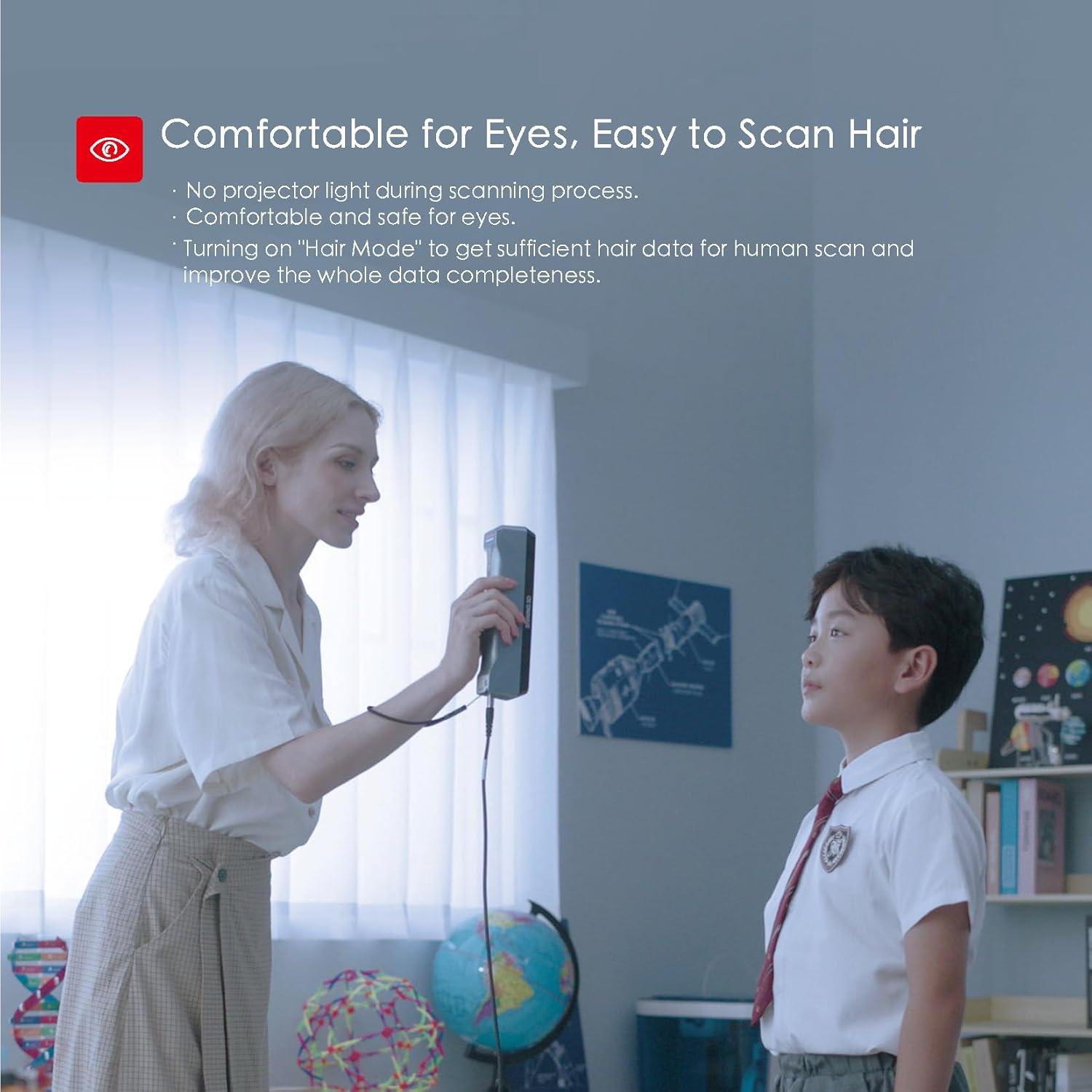 Einstar 3D Scanner Handheld-3D Scanner Pro, High Quality 3D Scanner for 3D Printing, Realistic 3D Scan, Design & Digital Archiving-Infrared VCSEL Light Scanner with RGB Color Camera 0.1 mm Resolution