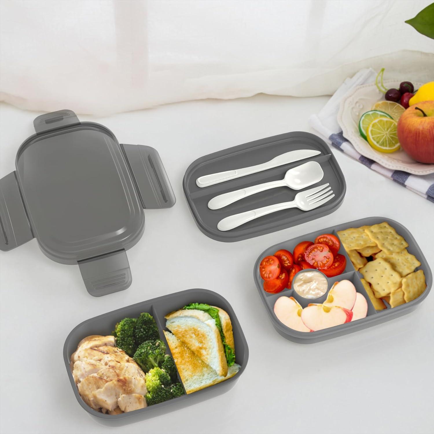 Caja de Almuerzo Bento JBGOYON - 3 Contenedores Apilables 1.89L