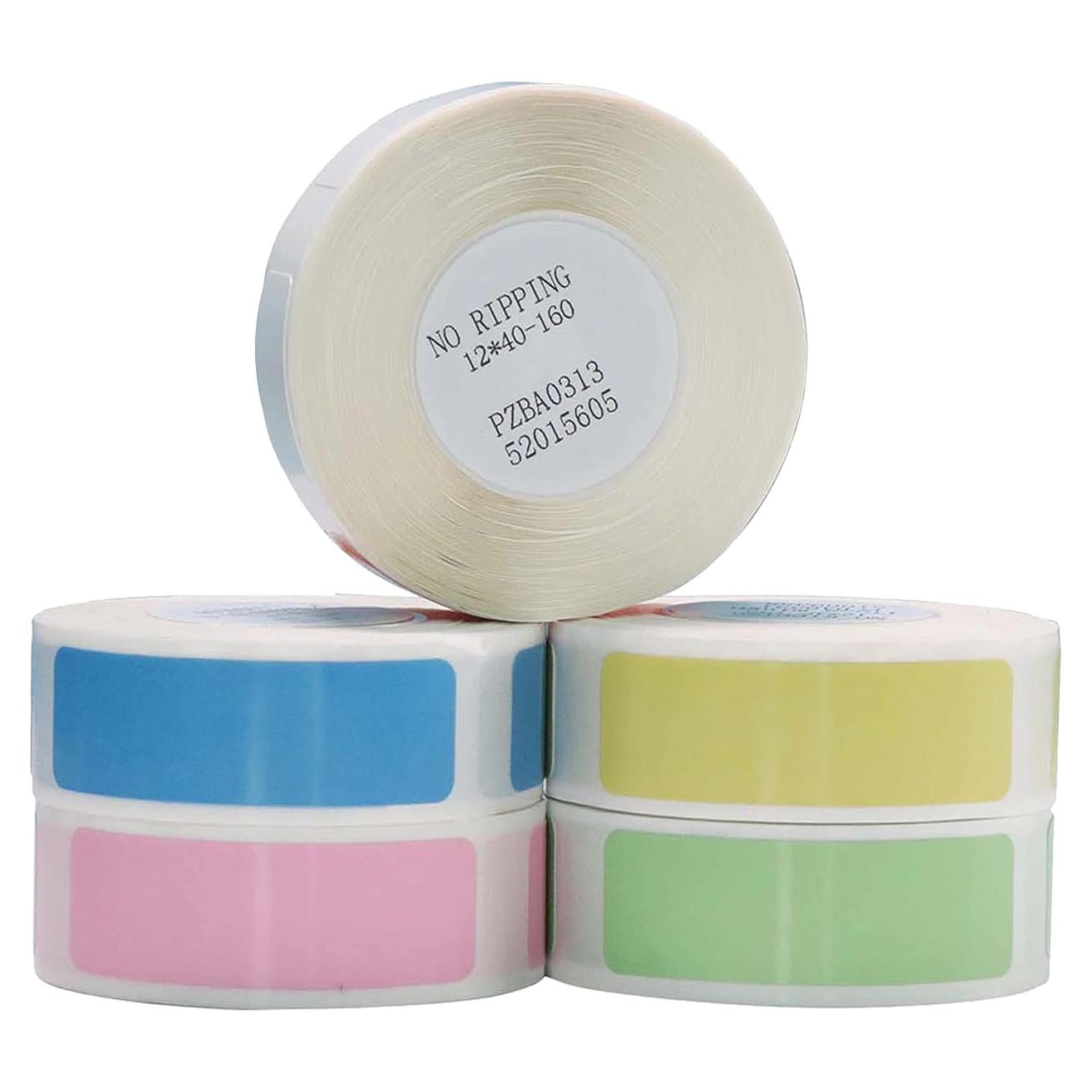 Label Maker Tape - 5 Rolls(800 Pieces) for D11/D110/D101 Printer Address Name File Waterproof Label Sticker for Daycare,School,Baby Bottles,Lunch Boxe and Cup,Christmas Supplies(0.47 x 1.57 Inch)