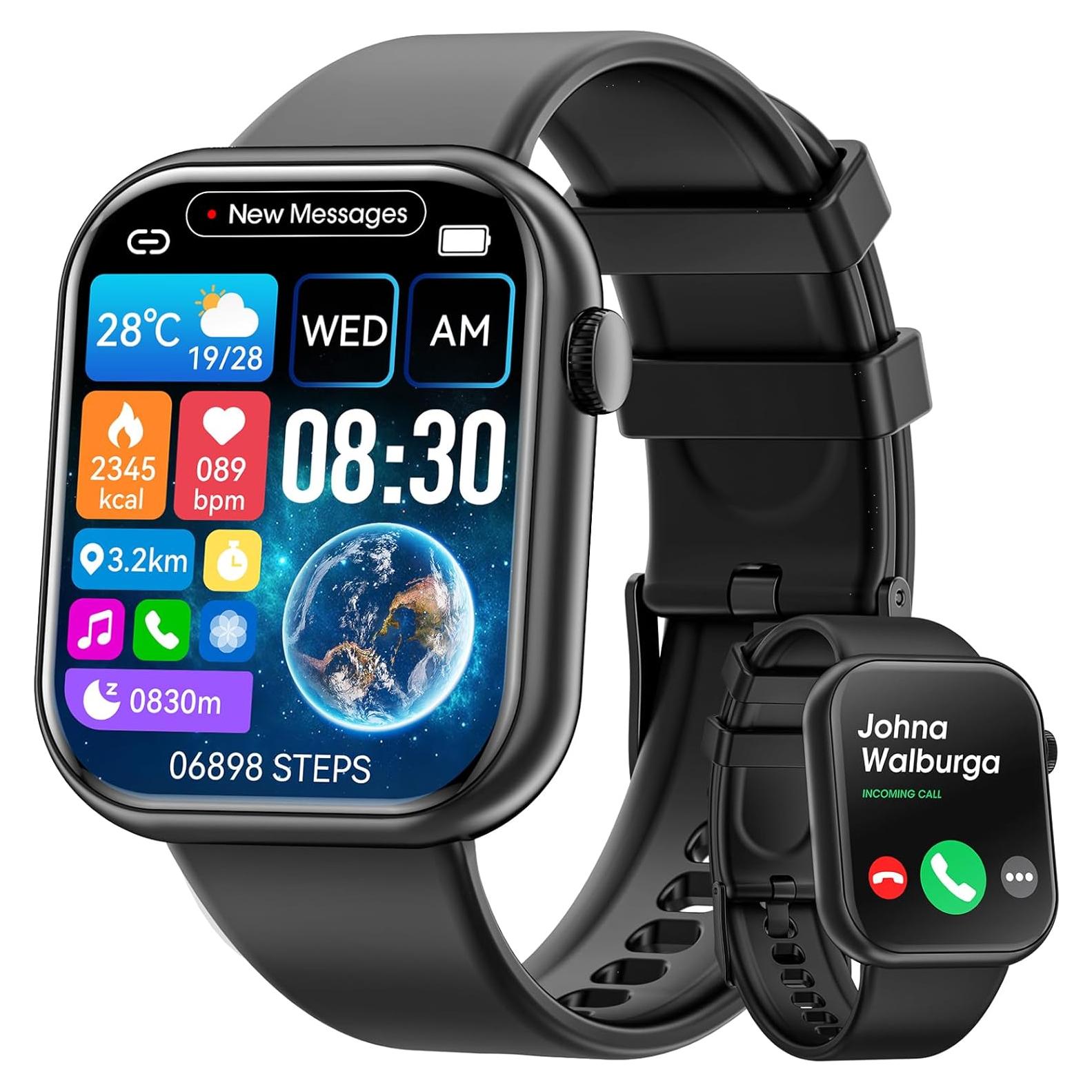 Reloj Inteligente Hwagol G28 1.85" Pantalla Táctil IP67 Fitness