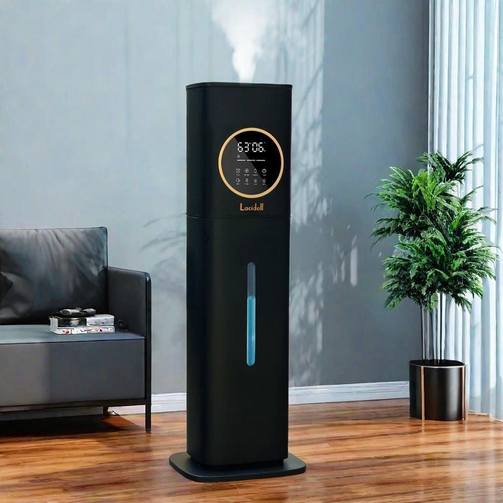 Humidificador Lacidoll 8L con Luz Nocturna y Difusor de Aromas