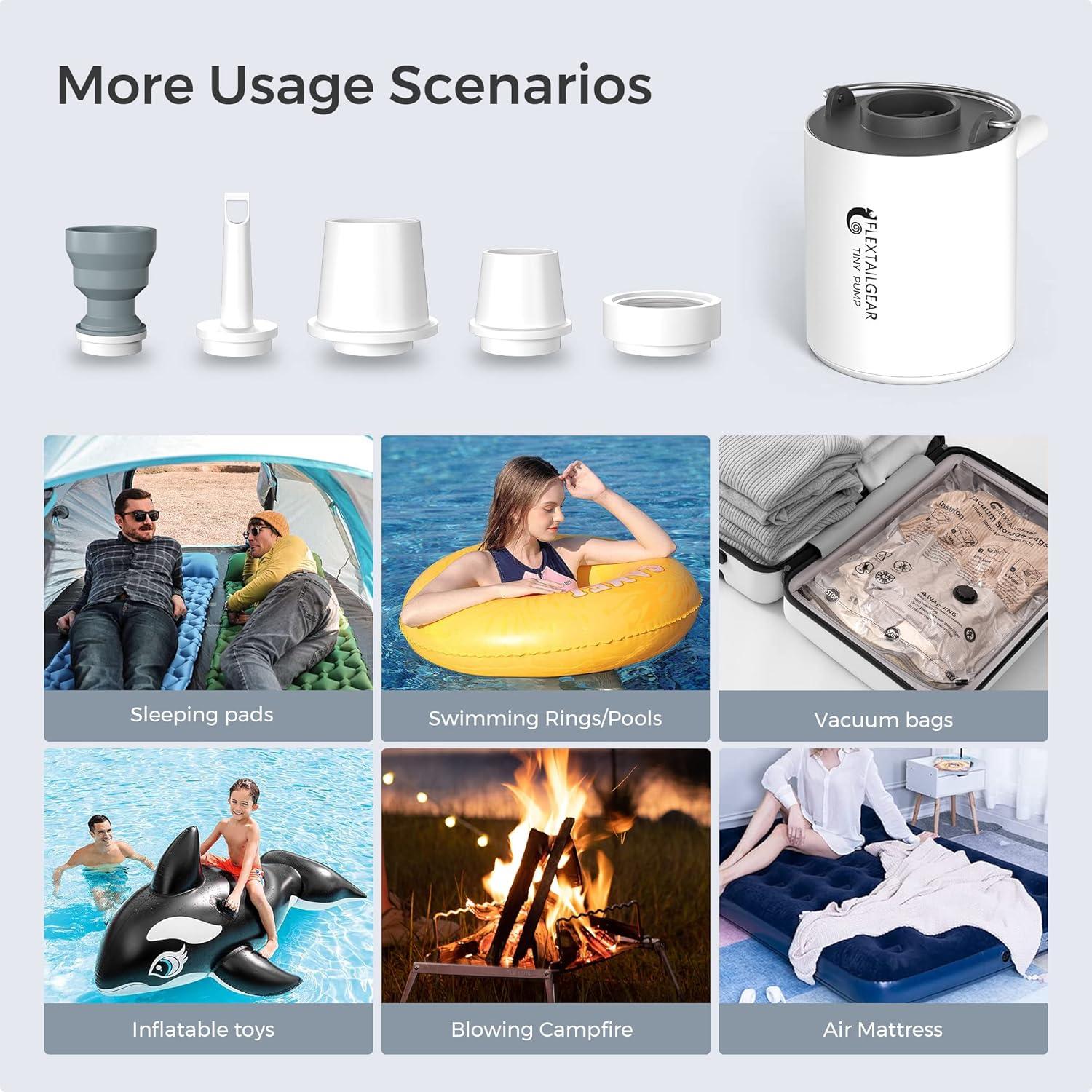 Bomba de Aire Portátil Flextailgear Tiny 1300mAh Azul