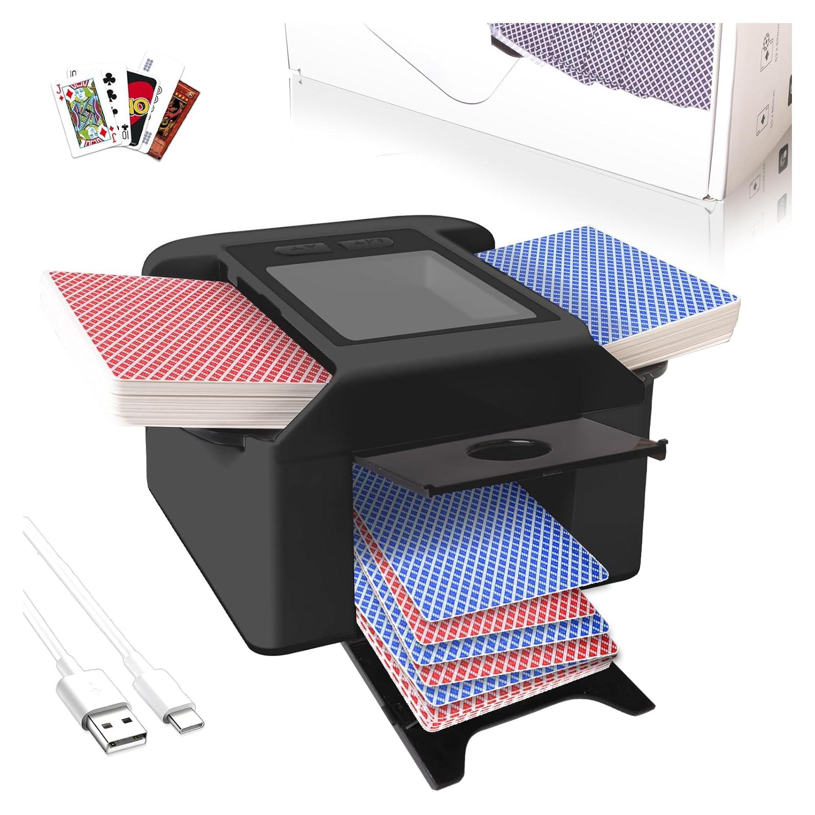Barajador de Cartas Automático Adehoei 2 Barajas Batería 2000mAh
