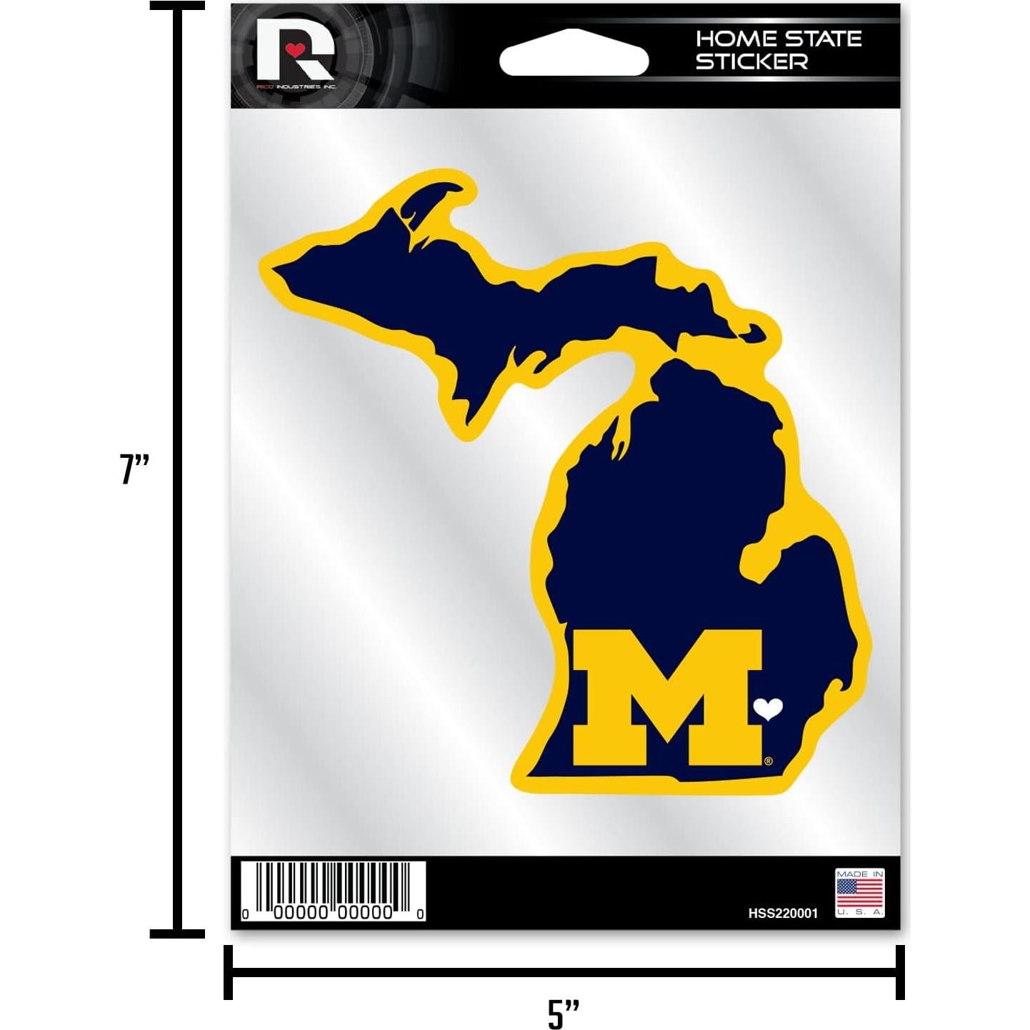 Calcomanía Los Angeles Lakers Rico Industries 12.7x17.8cm