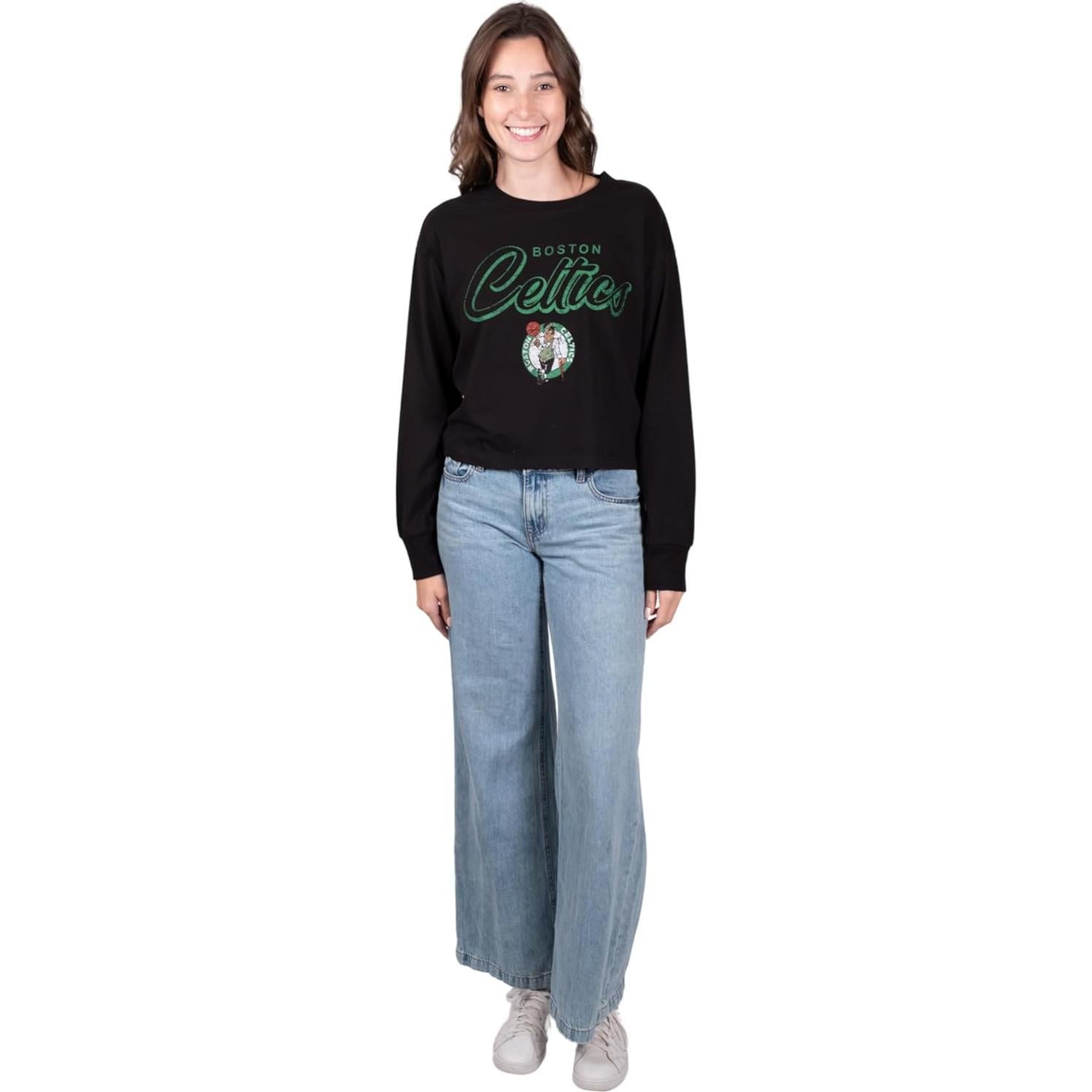 Camiseta Ultra Game NBA Mujeres Boston Celtics Negra