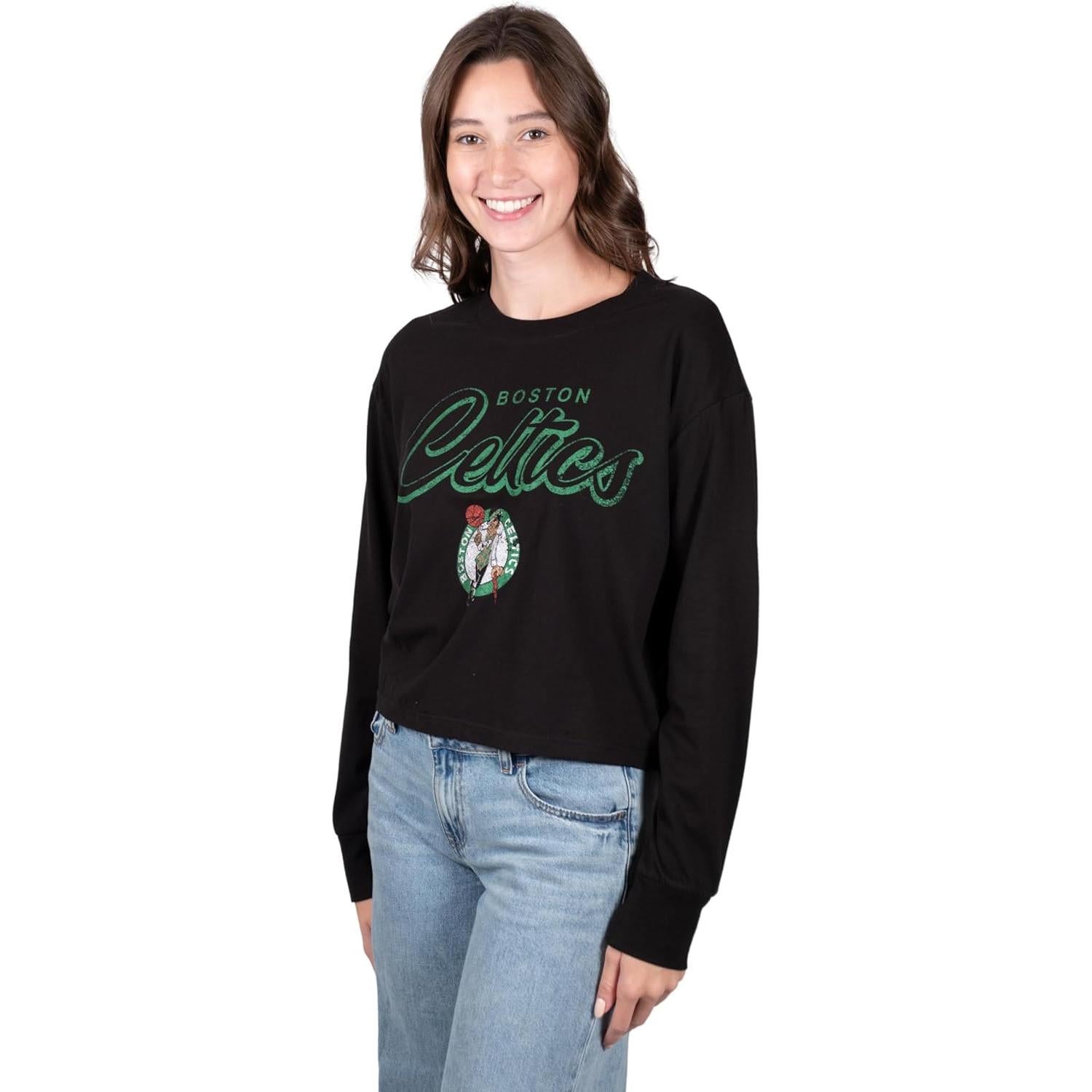 Camiseta Ultra Game NBA Mujeres Boston Celtics Negra