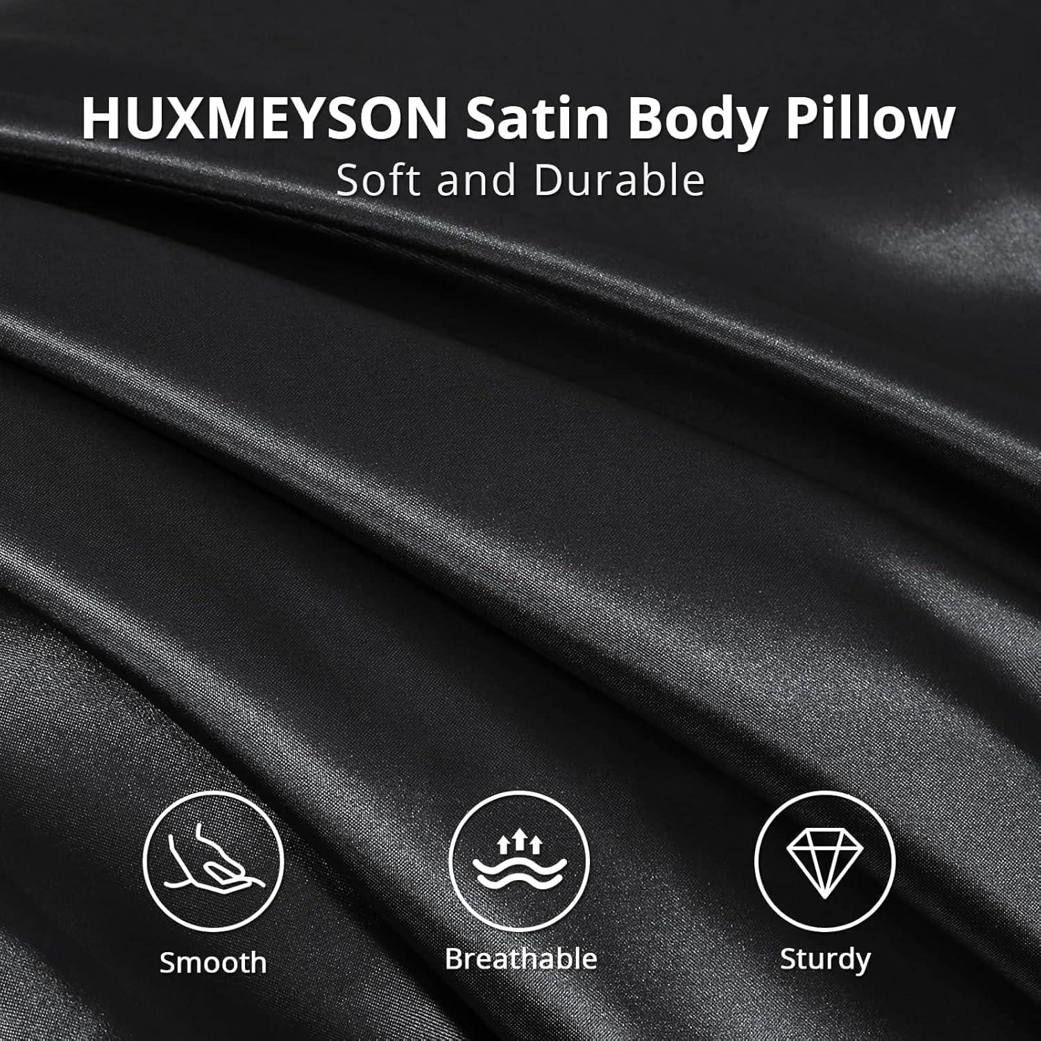 Almohada Corporal HUXMEYSON con Funda de Satén Refrigerante 137x51cm