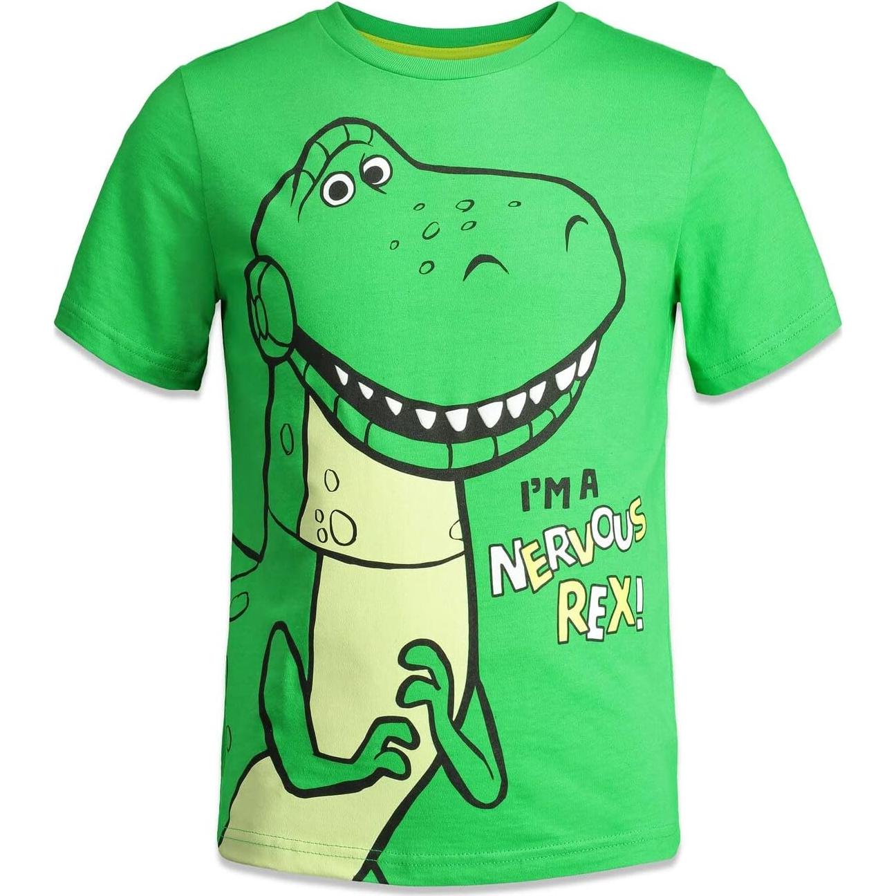 Paquete de 4 camisetas Disney niños Rex Slinky Dog Buzz Lightyear