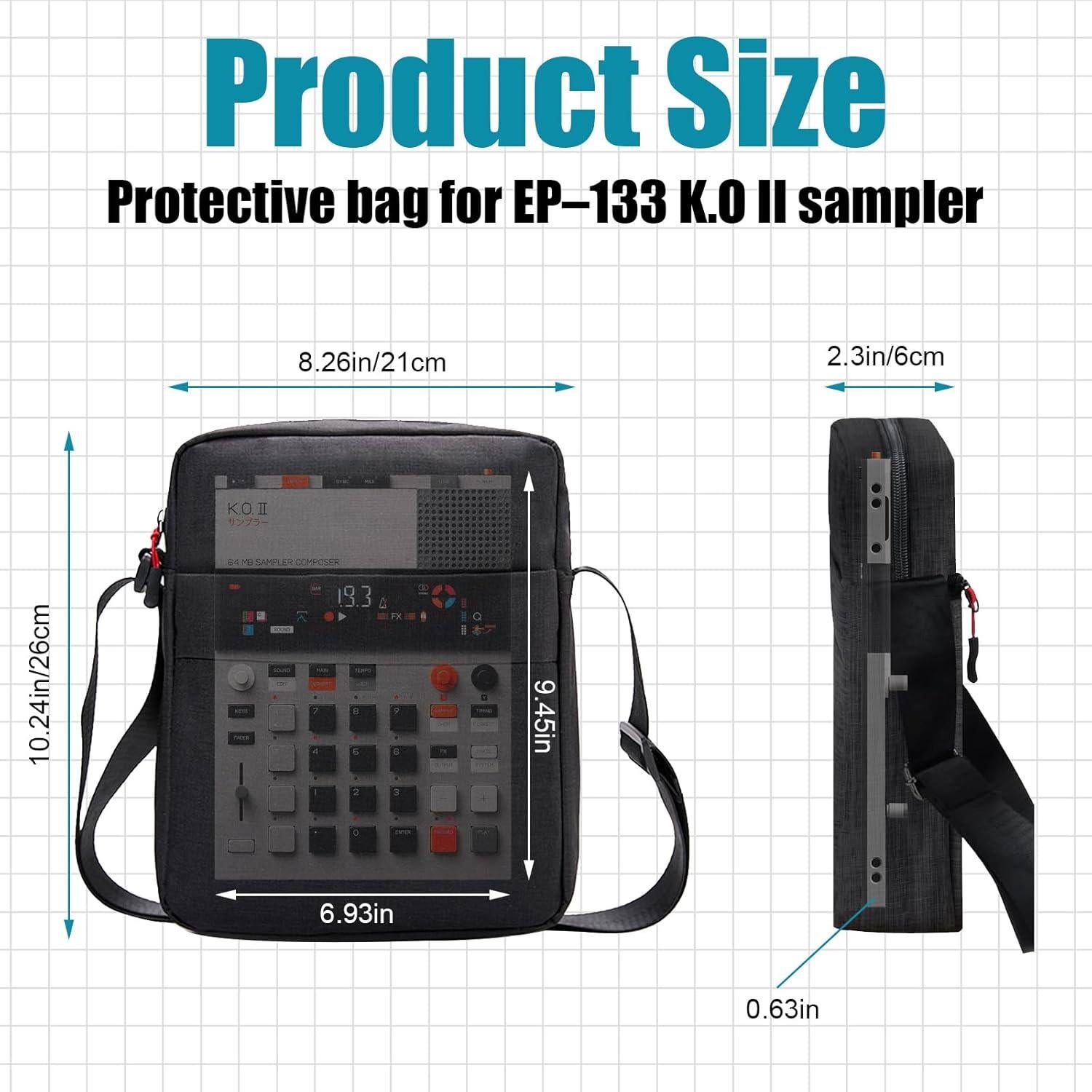 Funda Protectora Teenage Engineering EP-133 K.O.II Negra