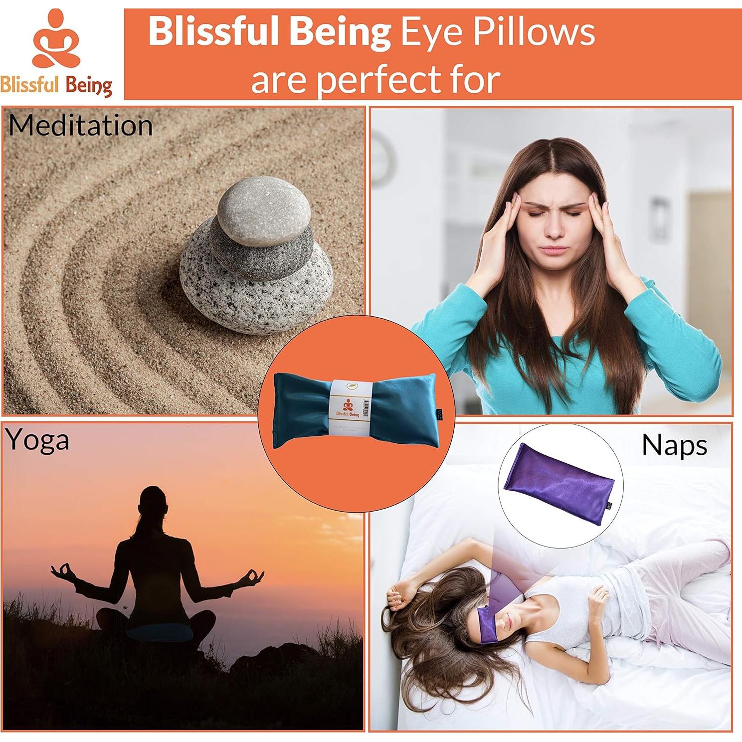 Almohadilla de Ojos de Seda Blissful Being - Lavanda - Amatista