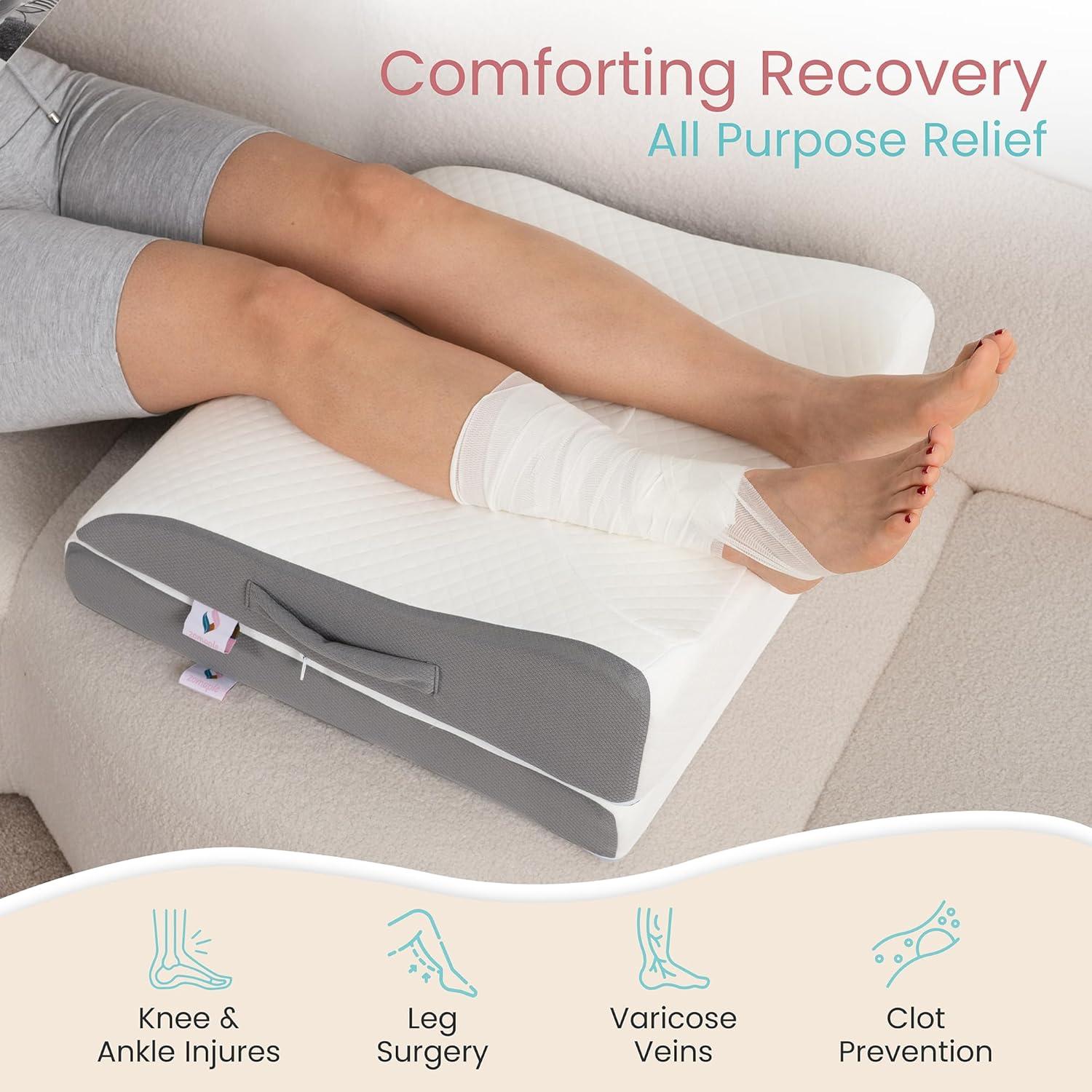 Almohada Elevadora de Piernas Zomaple LEP - Espuma Viscoelástica Ajustable