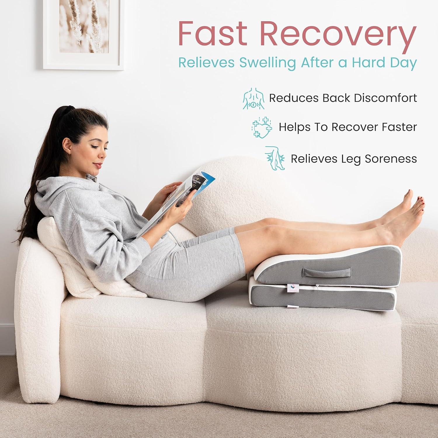 Almohada Elevadora de Piernas Zomaple LEP - Espuma Viscoelástica Ajustable