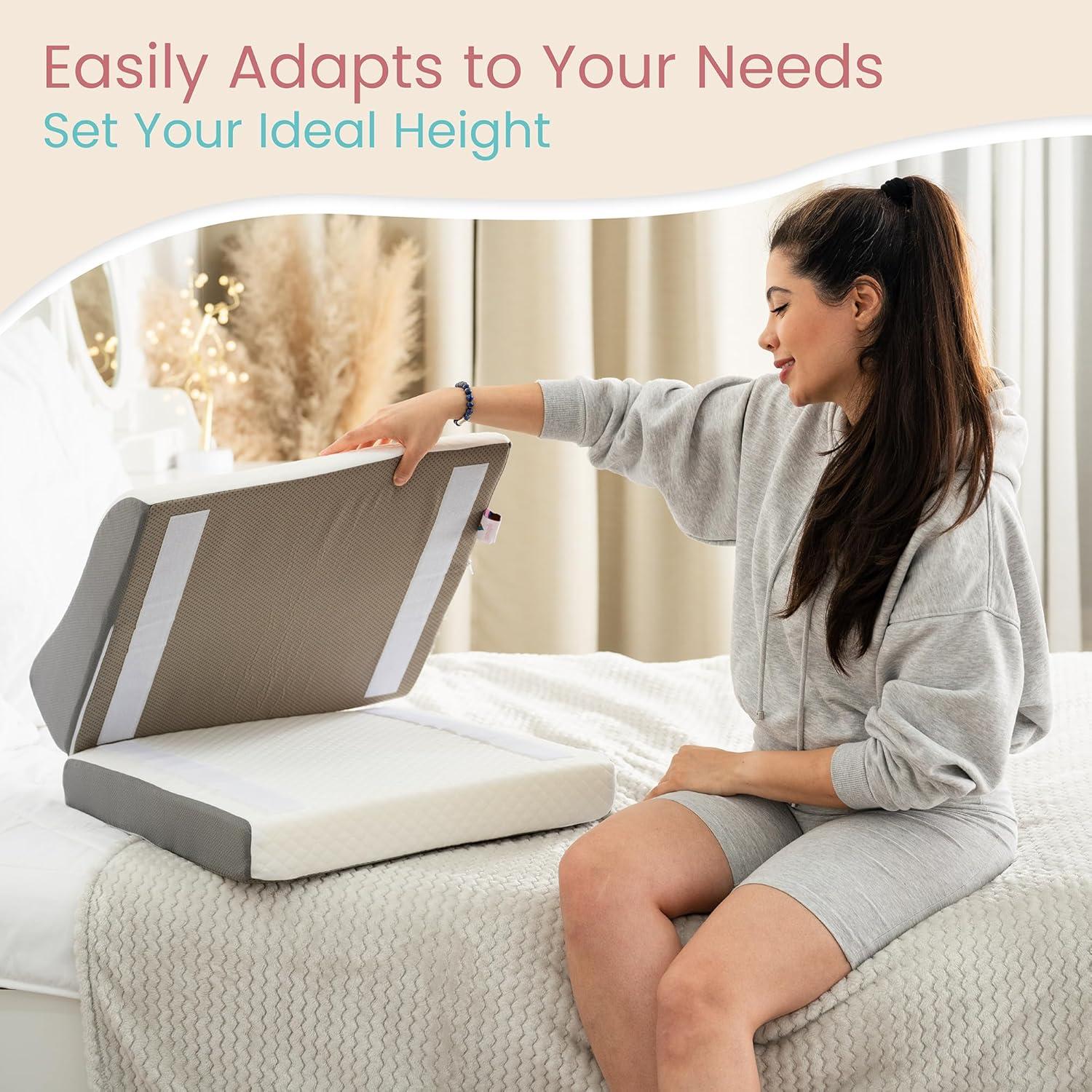 Almohada Elevadora de Piernas Zomaple LEP - Espuma Viscoelástica Ajustable