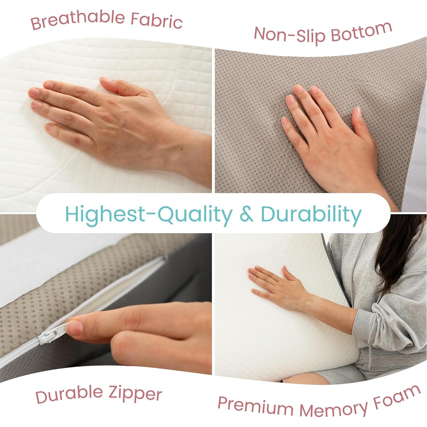 Almohada Elevadora de Piernas Zomaple LEP - Espuma Viscoelástica Ajustable