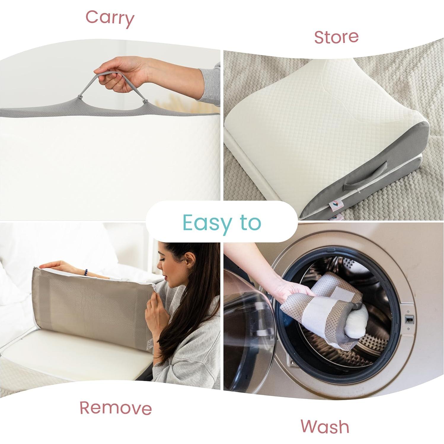 Almohada Elevadora de Piernas Zomaple LEP - Espuma Viscoelástica Ajustable