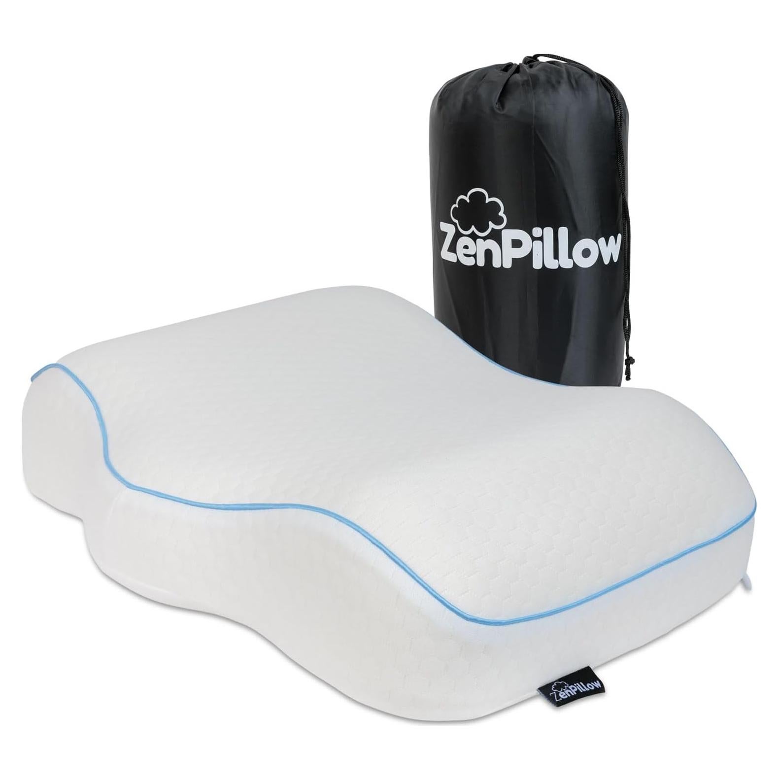Almohada de Viaje Cervical ZenPillow - Espuma Viscoelástica 44.5x30.5cm