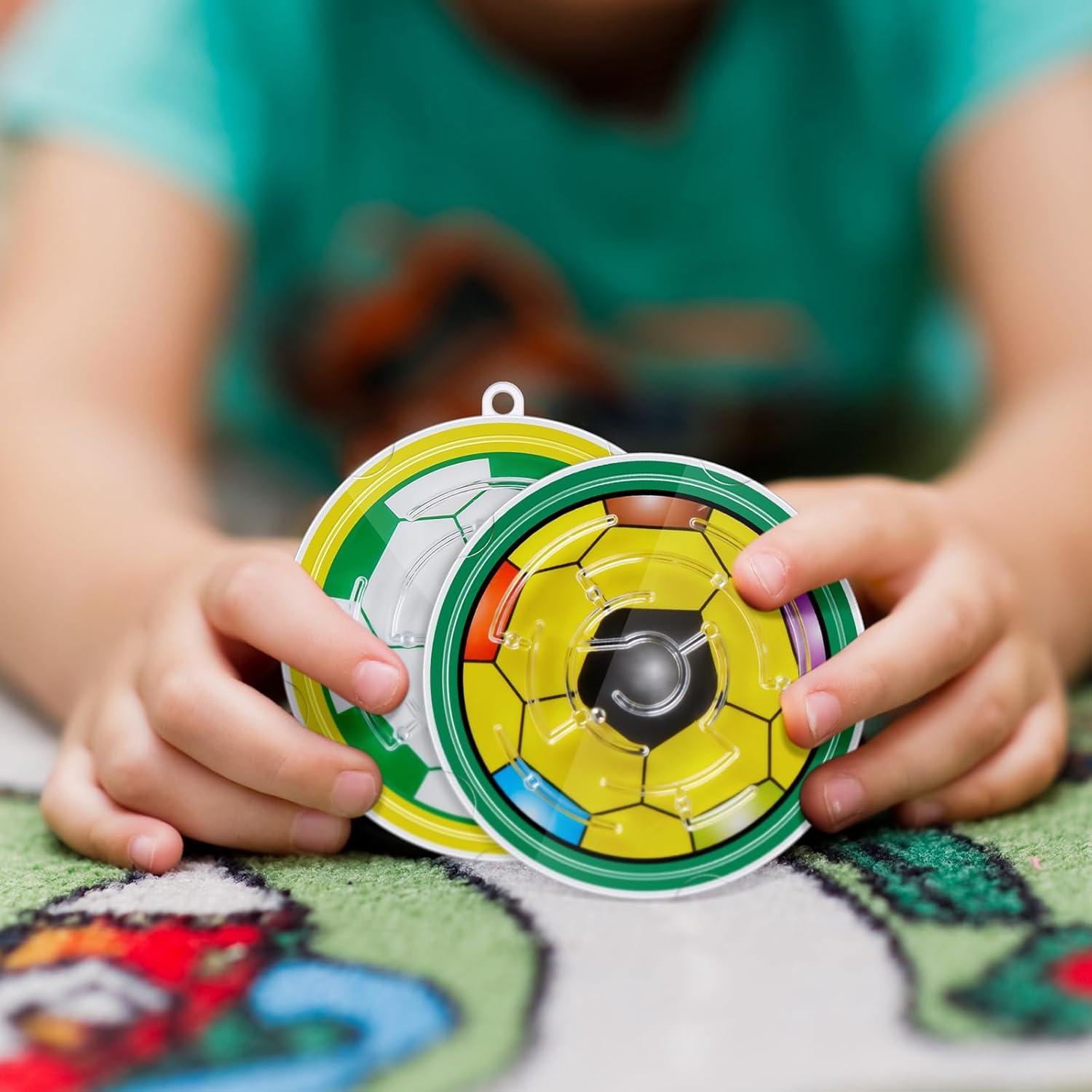 48 Piezas Mini Rompecabezas Laberinto Fútbol Gemscream