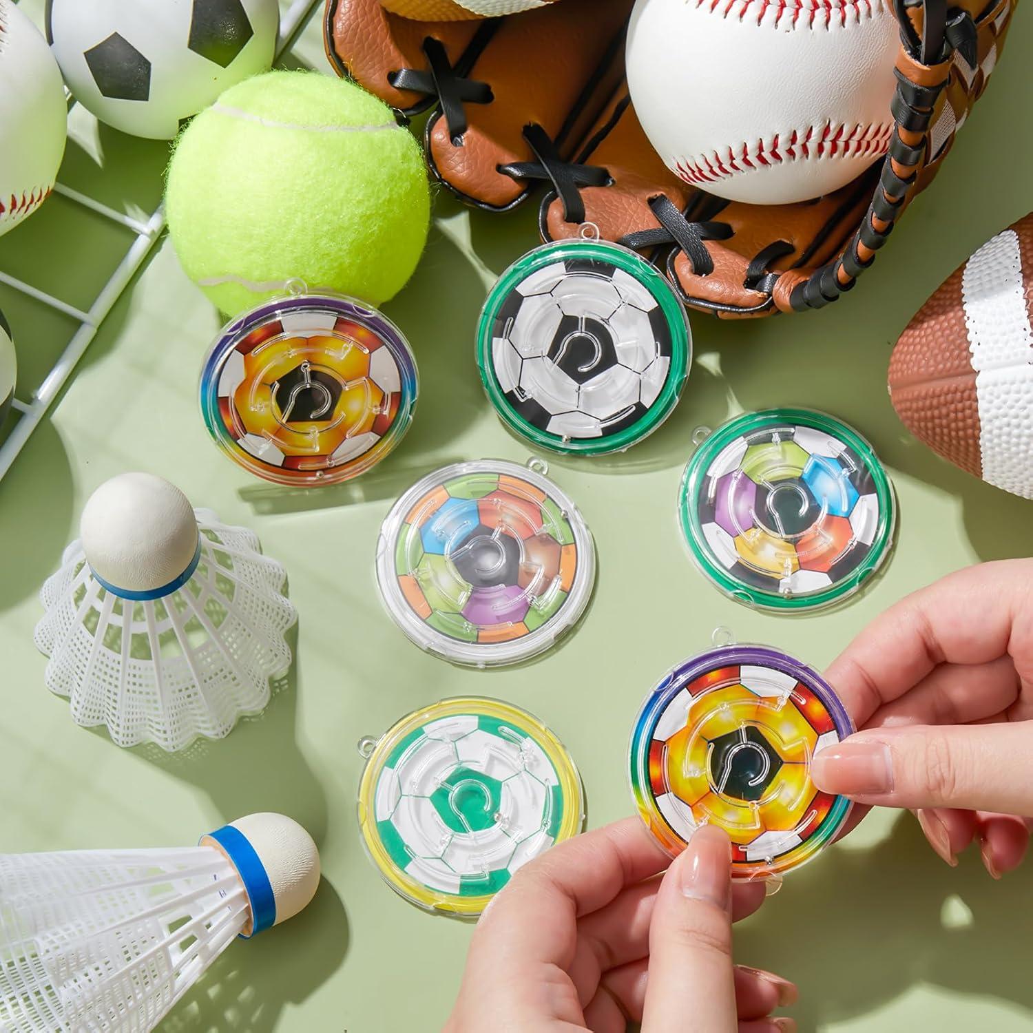 48 Piezas Mini Rompecabezas Laberinto Fútbol Gemscream