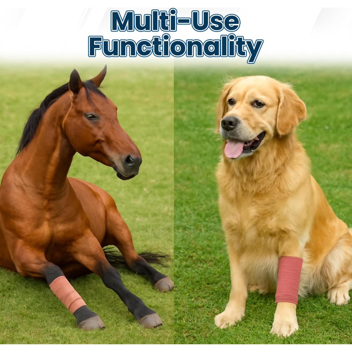 Gasa Adherente JorVet 100% Algodón 12 Rollos 7.6 cm x 4.57 m