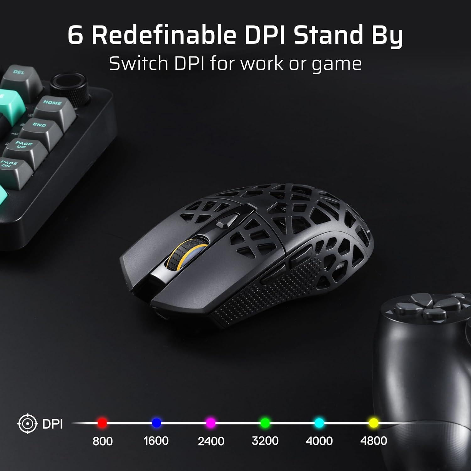 Ratón Gaming Inalámbrico LTC GM023 Ultra-Ligero 79g