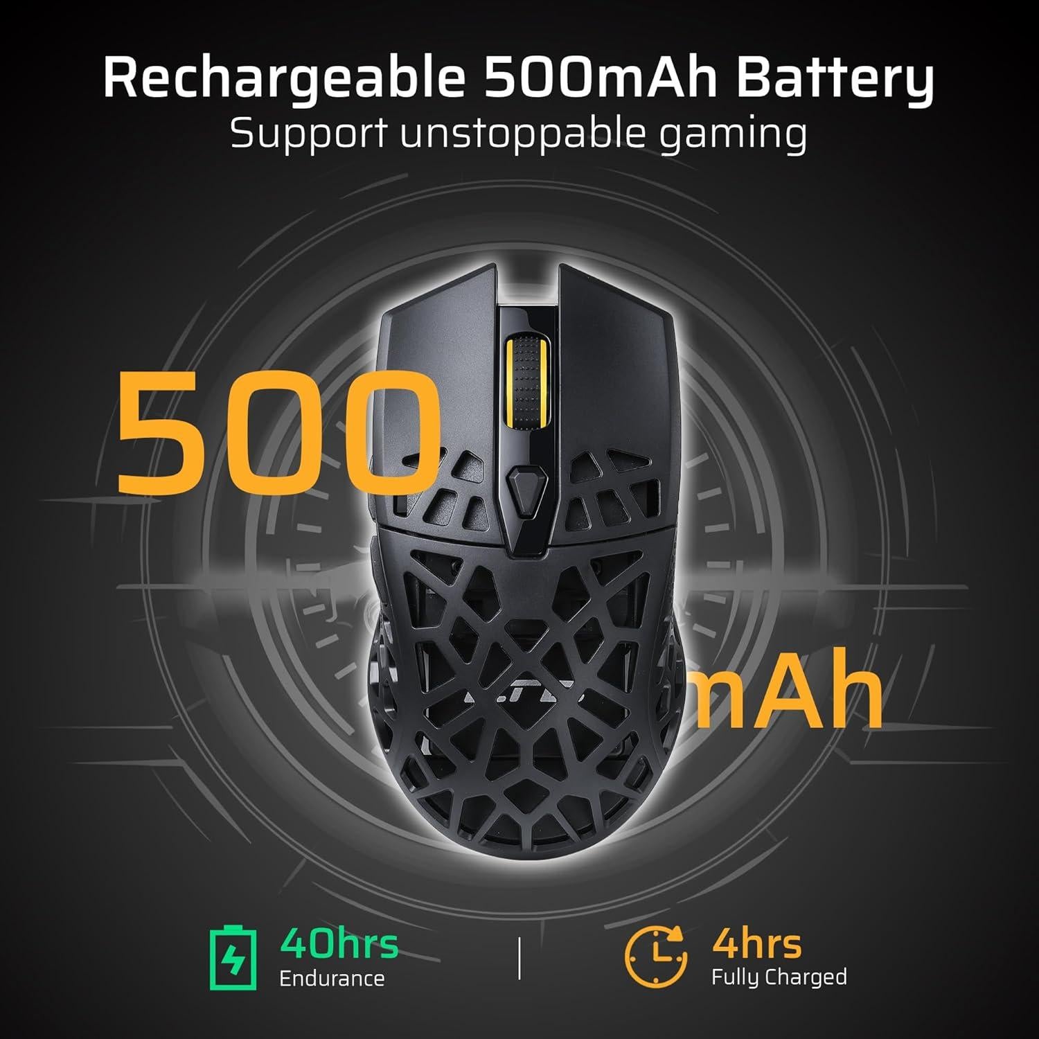 Ratón Gaming Inalámbrico LTC GM023 Ultra-Ligero 79g