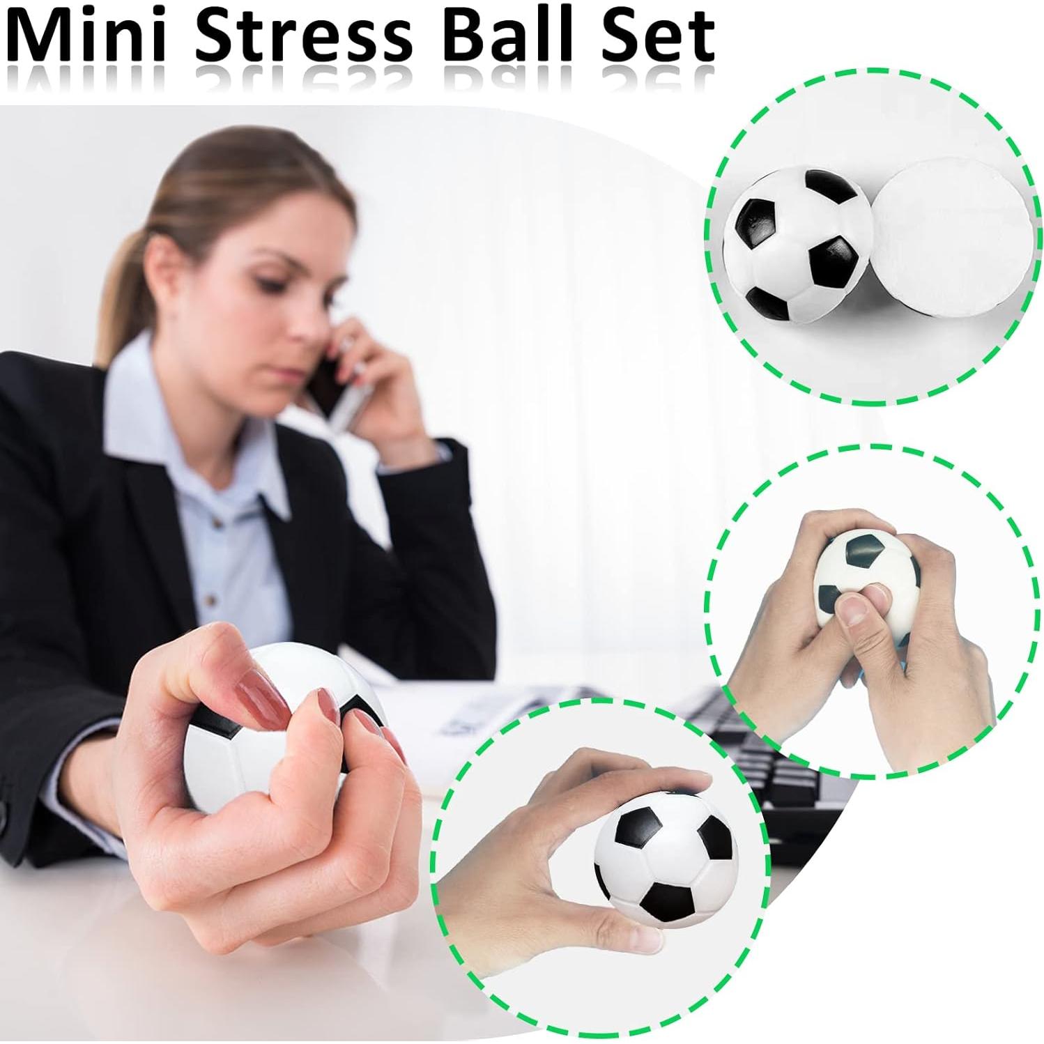 Mini Pelotas de Estrés de Fútbol Oleitodh 96 Pcs 5 cm