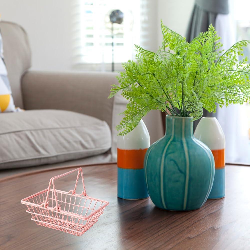 Mini cesta de compras Gadpiparty rosa 23.5x16x9 cm para niños