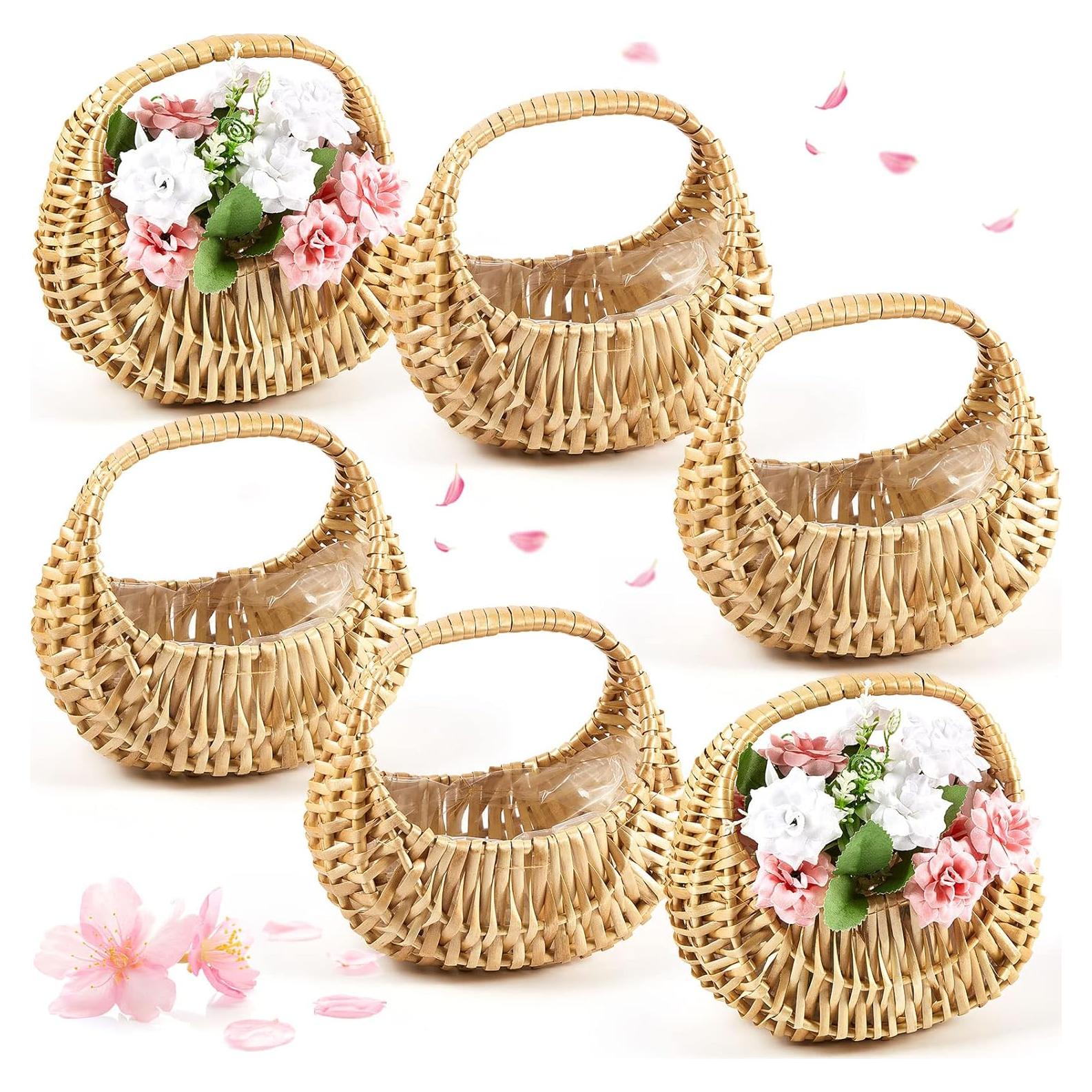 Cesta de Mimbre Taiyin - 6 Pcs - Decoración y Almacenamiento